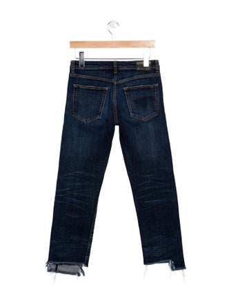 R13 Mid-Rise Straight Leg Jeans