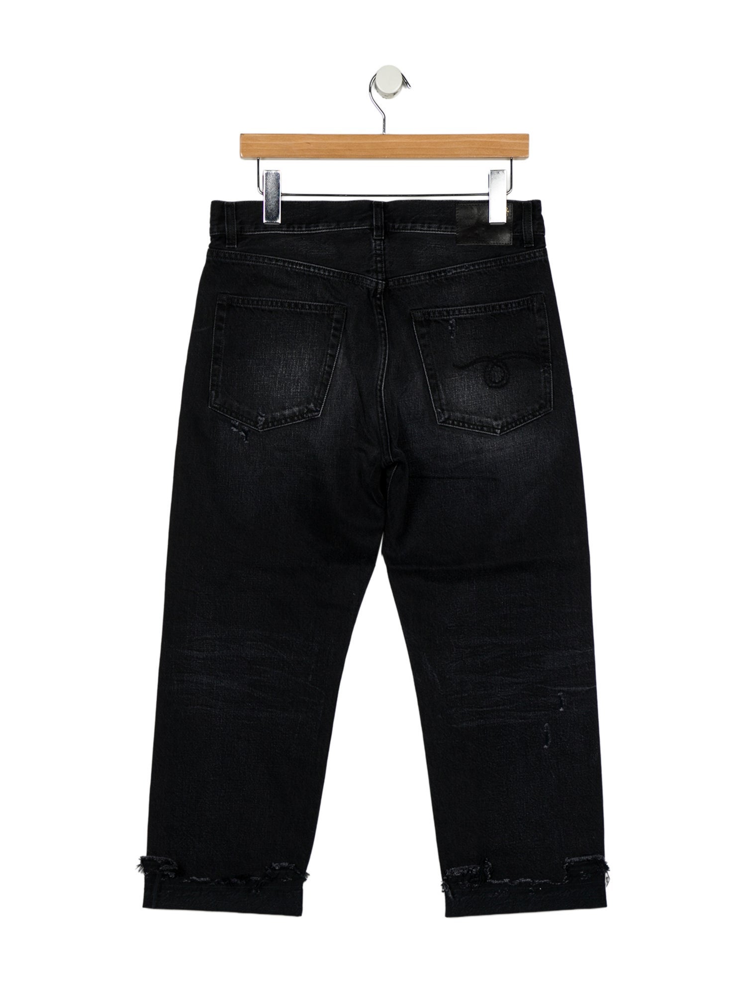 R13 High-Rise Straight Leg Jeans