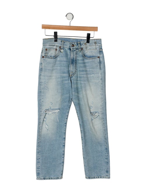 R13 Mid-Rise Straight Leg Jeans