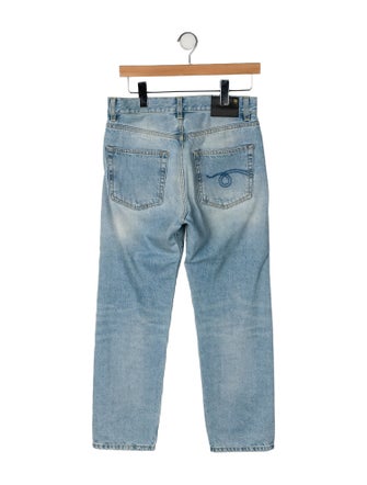 R13 Mid-Rise Straight Leg Jeans