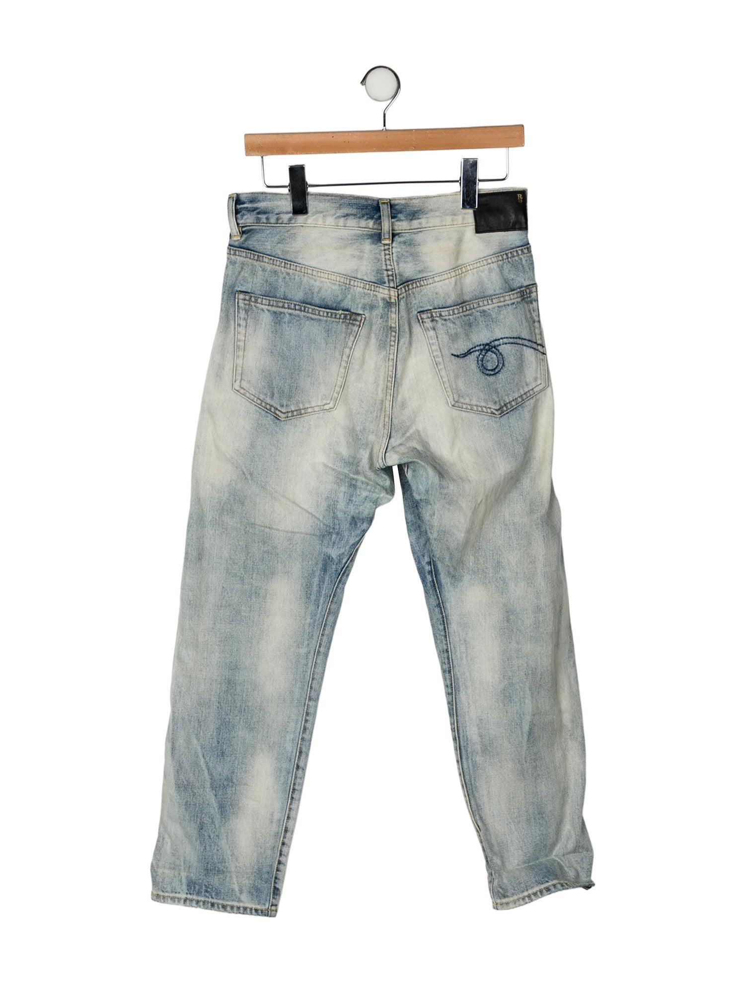 R13 High-Rise Straight Leg Jeans