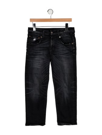 R13 Mid-Rise Straight Leg Jeans