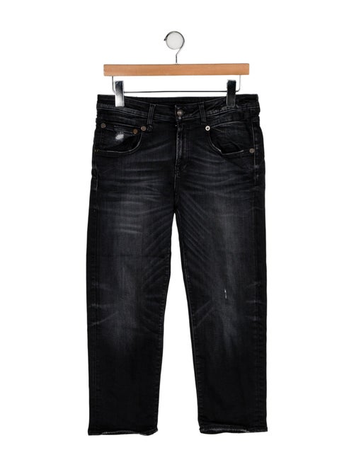 R13 Mid-Rise Straight Leg Jeans