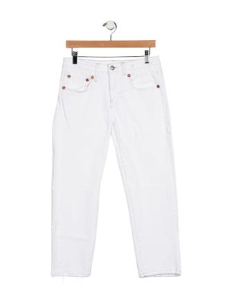R13 Mid-Rise Straight Leg Jeans