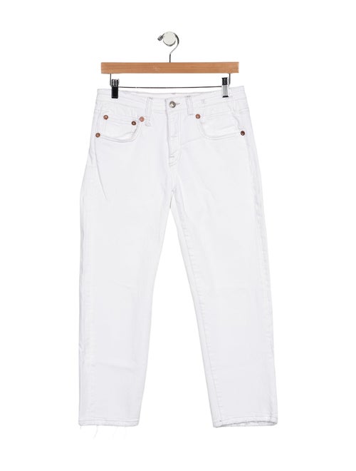 R13 Mid-Rise Straight Leg Jeans