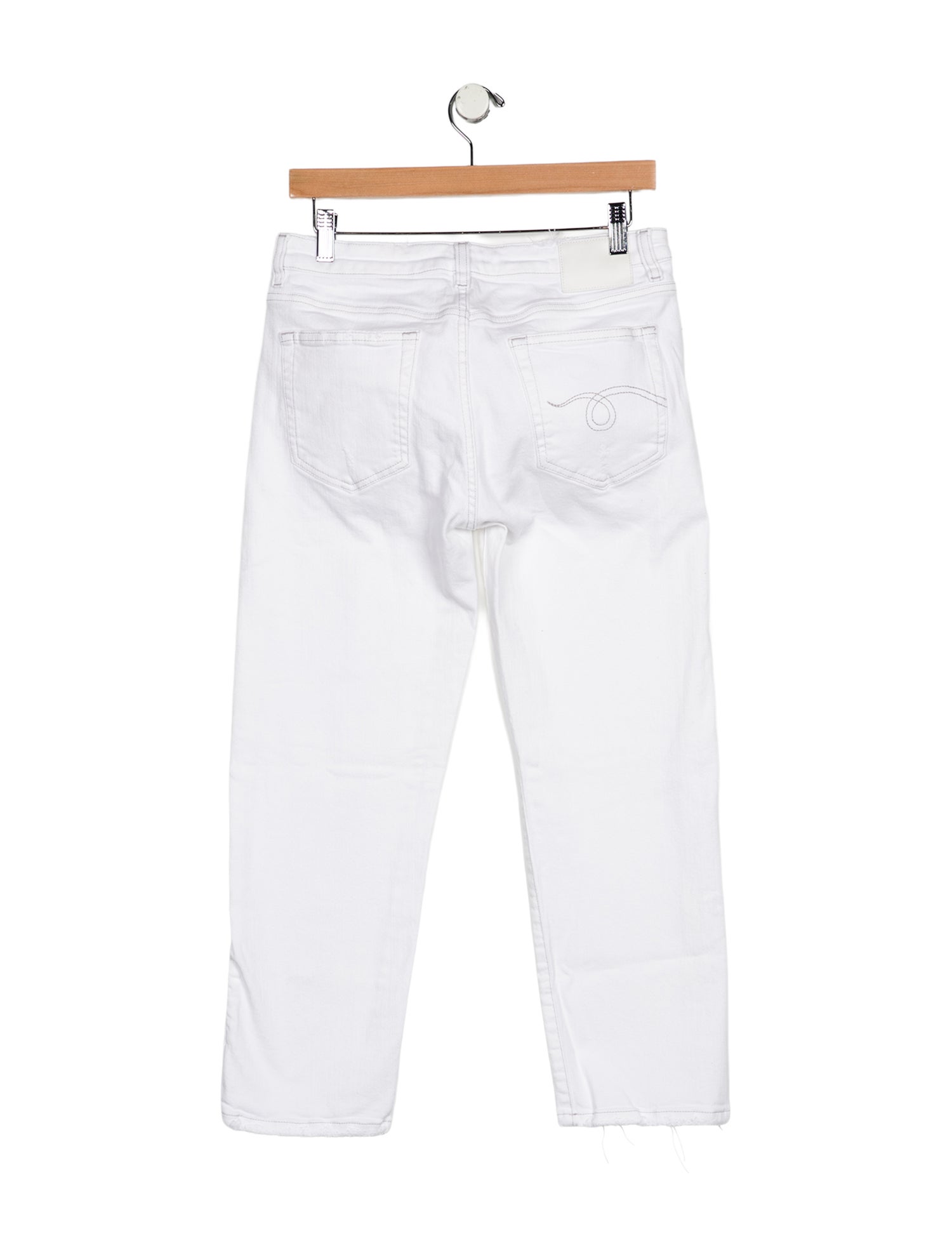 R13 Mid-Rise Straight Leg Jeans