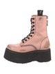 R13 Leather Distressed Accents Combat Boots
