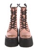 R13 Leather Distressed Accents Combat Boots
