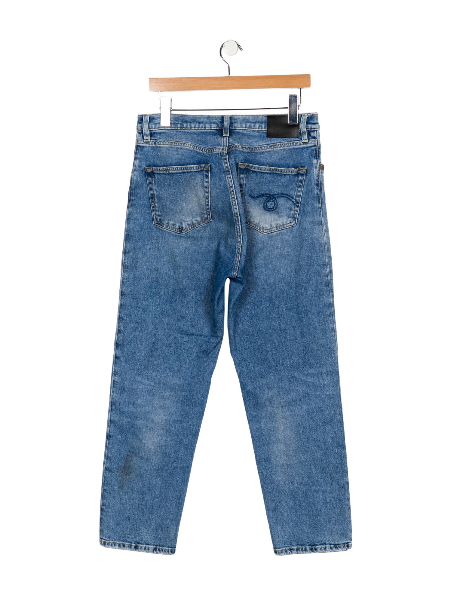 R13 High-Rise Straight Leg Jeans