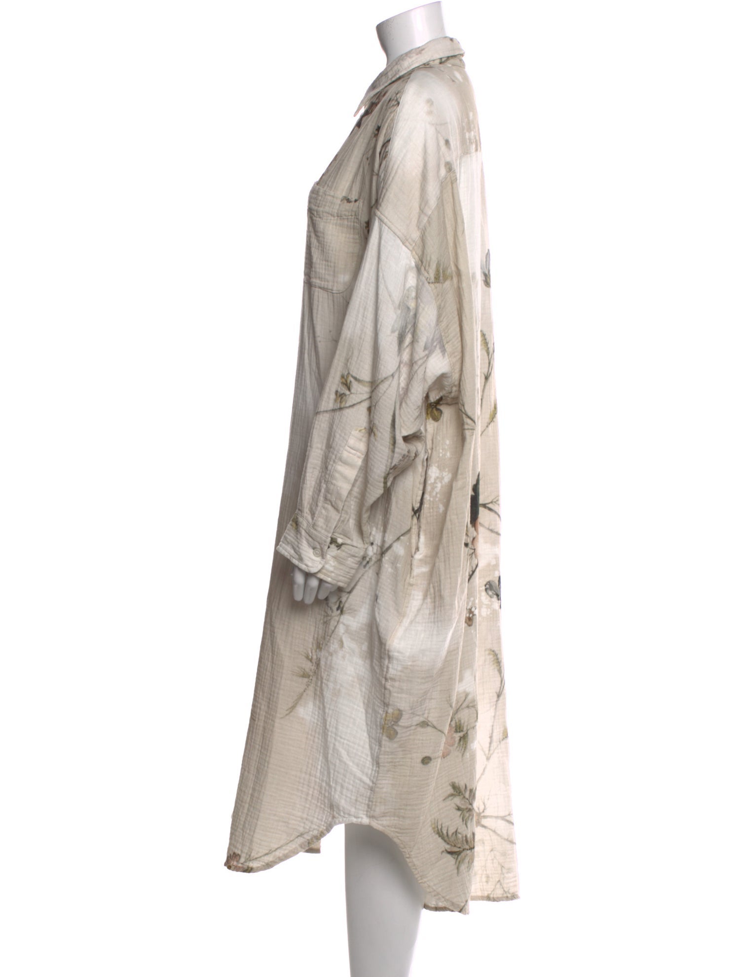 R13 Printed Long Dress