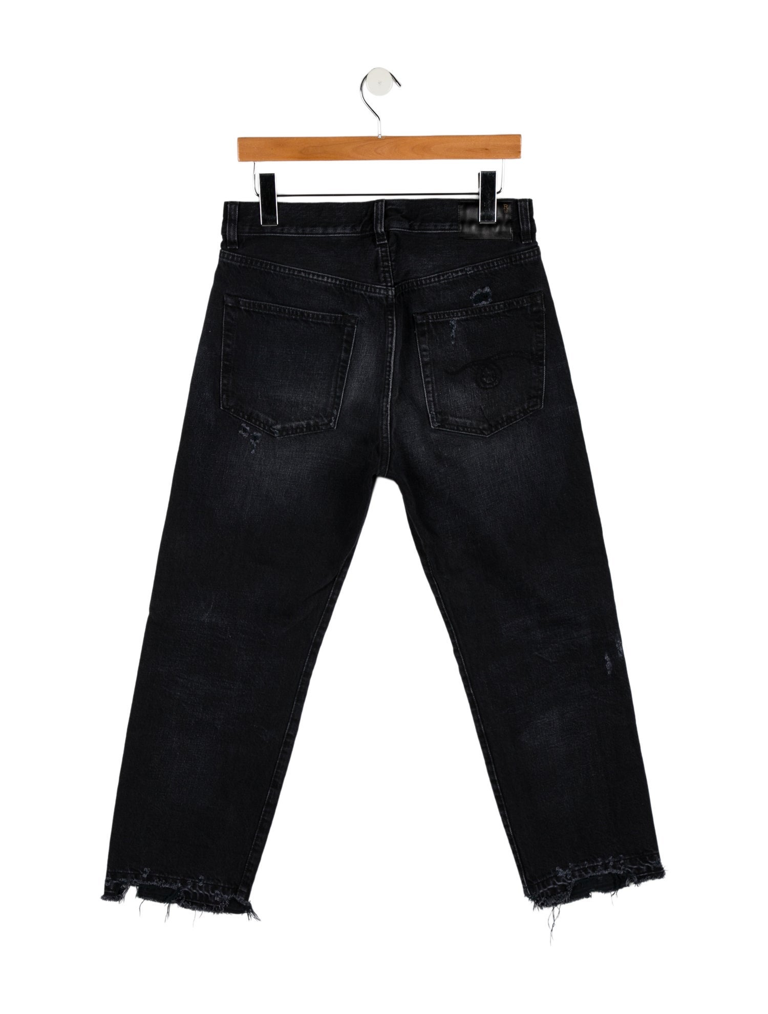 R13 Mid-Rise Straight Leg Jeans
