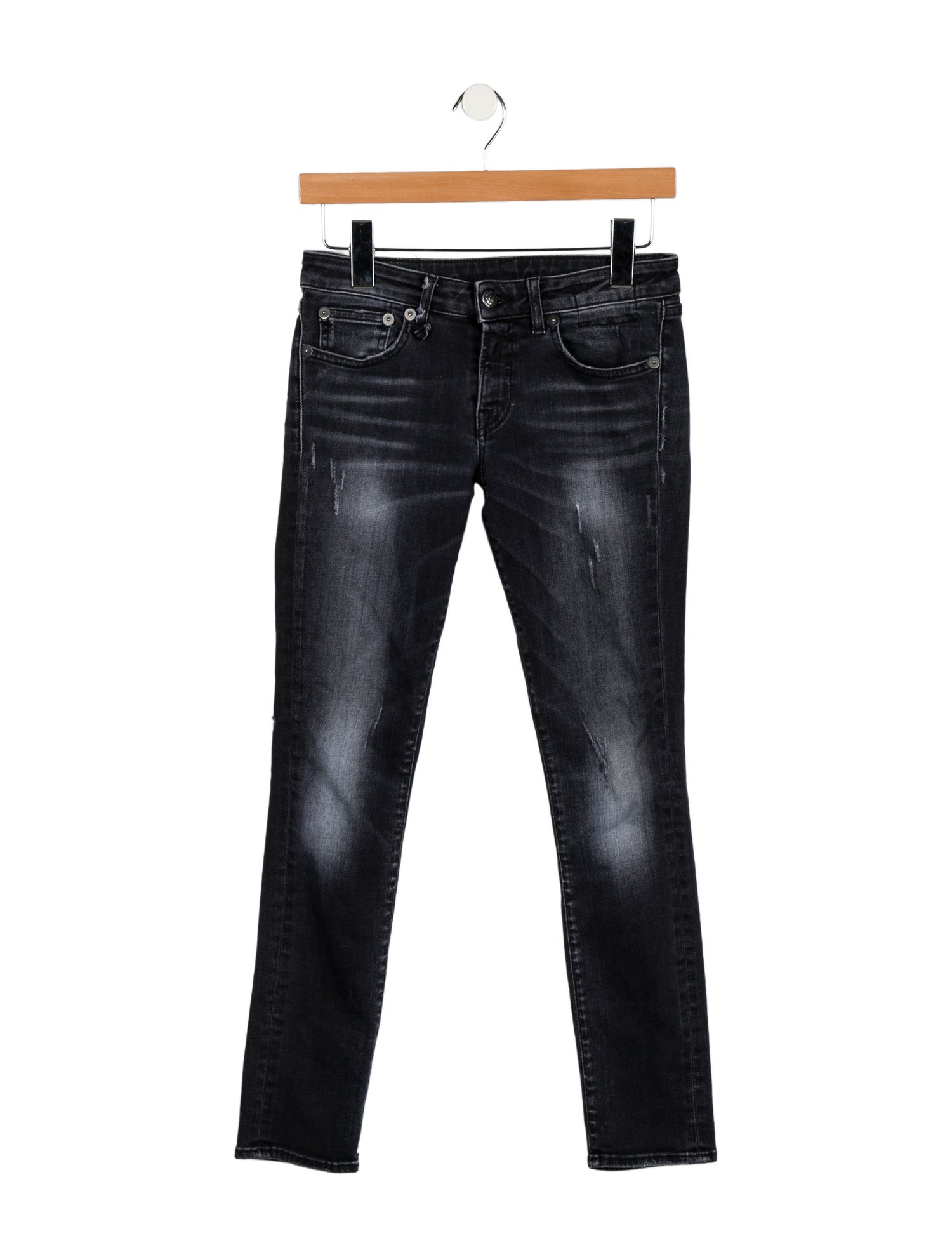 R13 Mid-Rise Skinny Leg Jeans