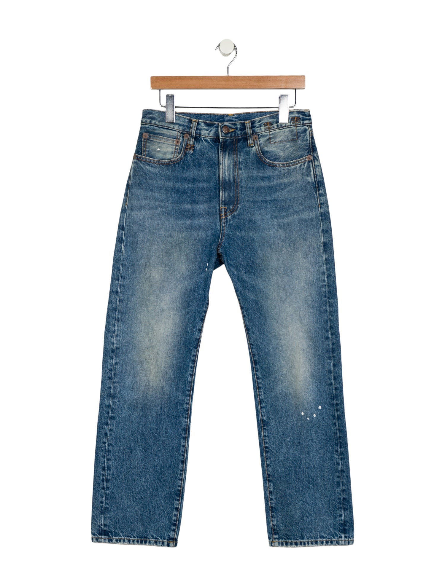 R13 High-Rise Straight Leg Jeans