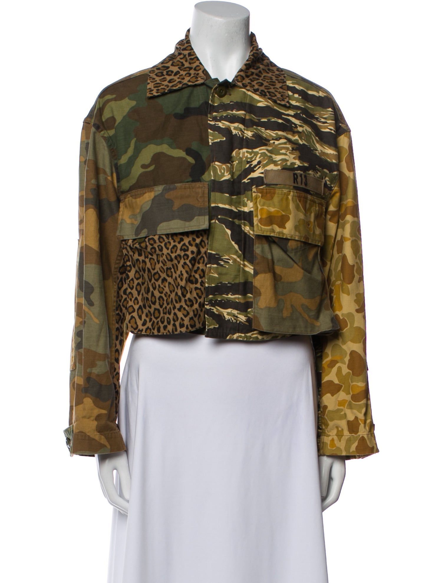 R13 Printed Utility Jacket