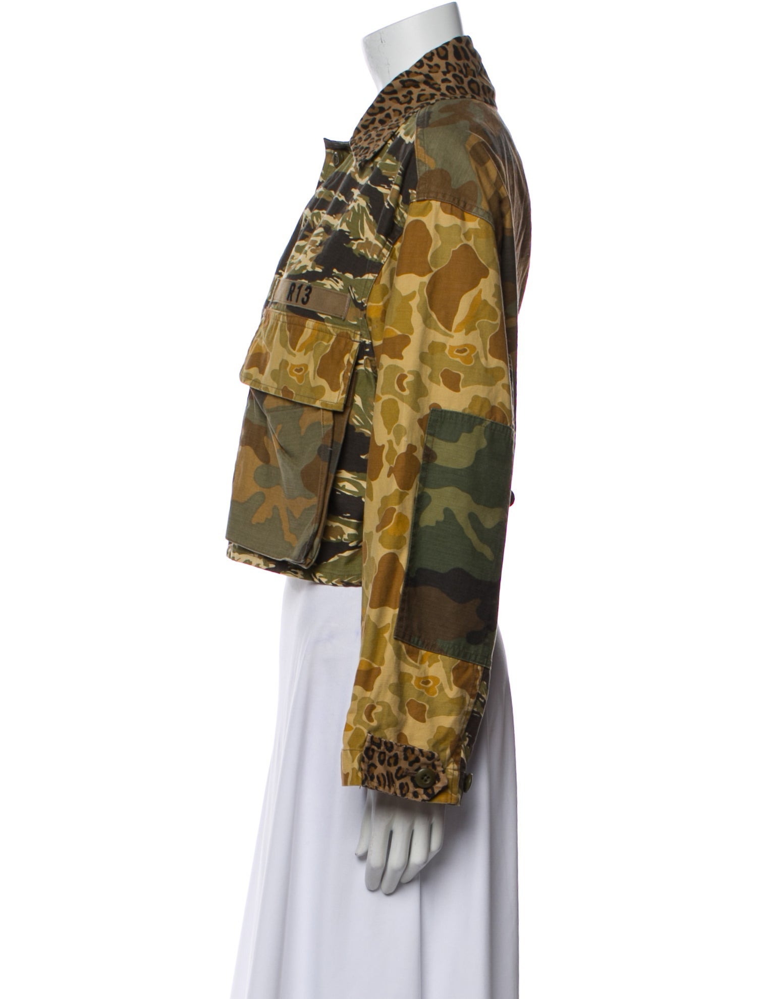 R13 Printed Utility Jacket