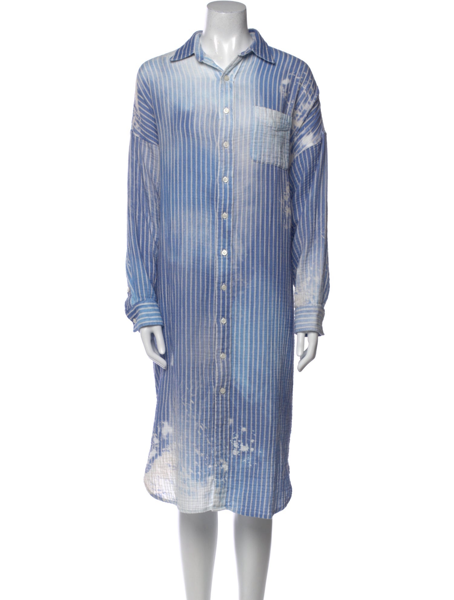 R13 Striped Midi Length Dress