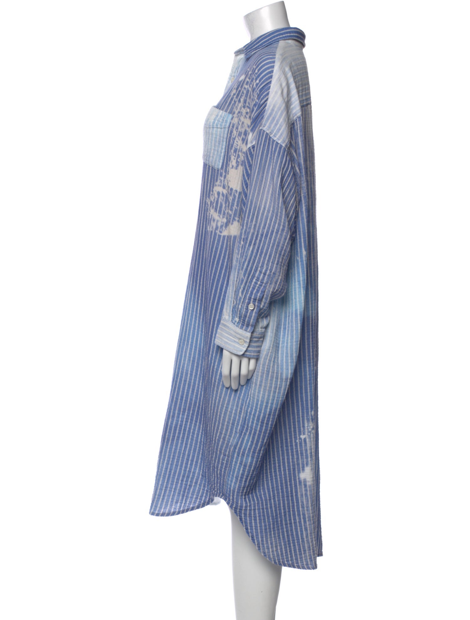 R13 Striped Midi Length Dress