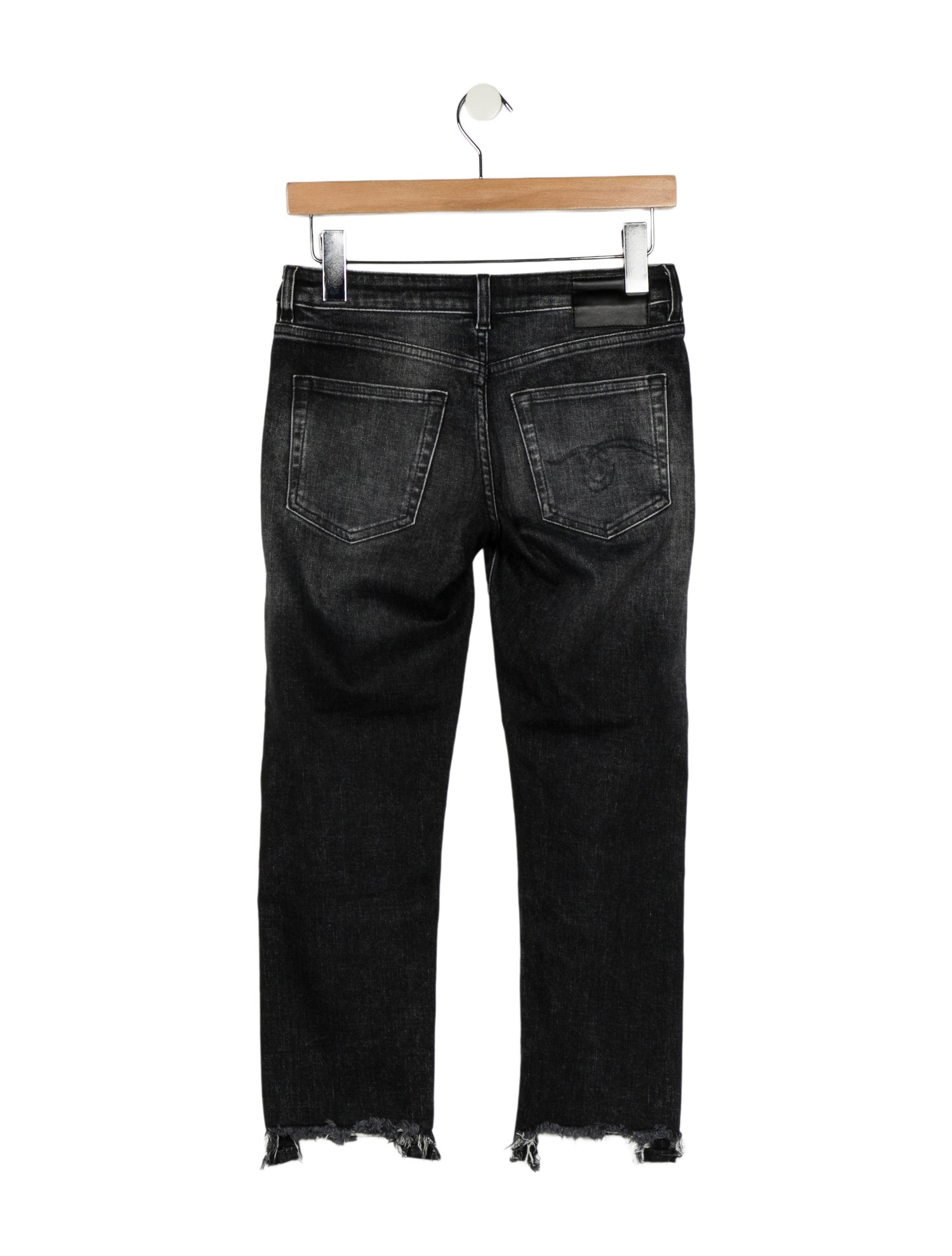 R13 Mid-Rise Straight Leg Jeans