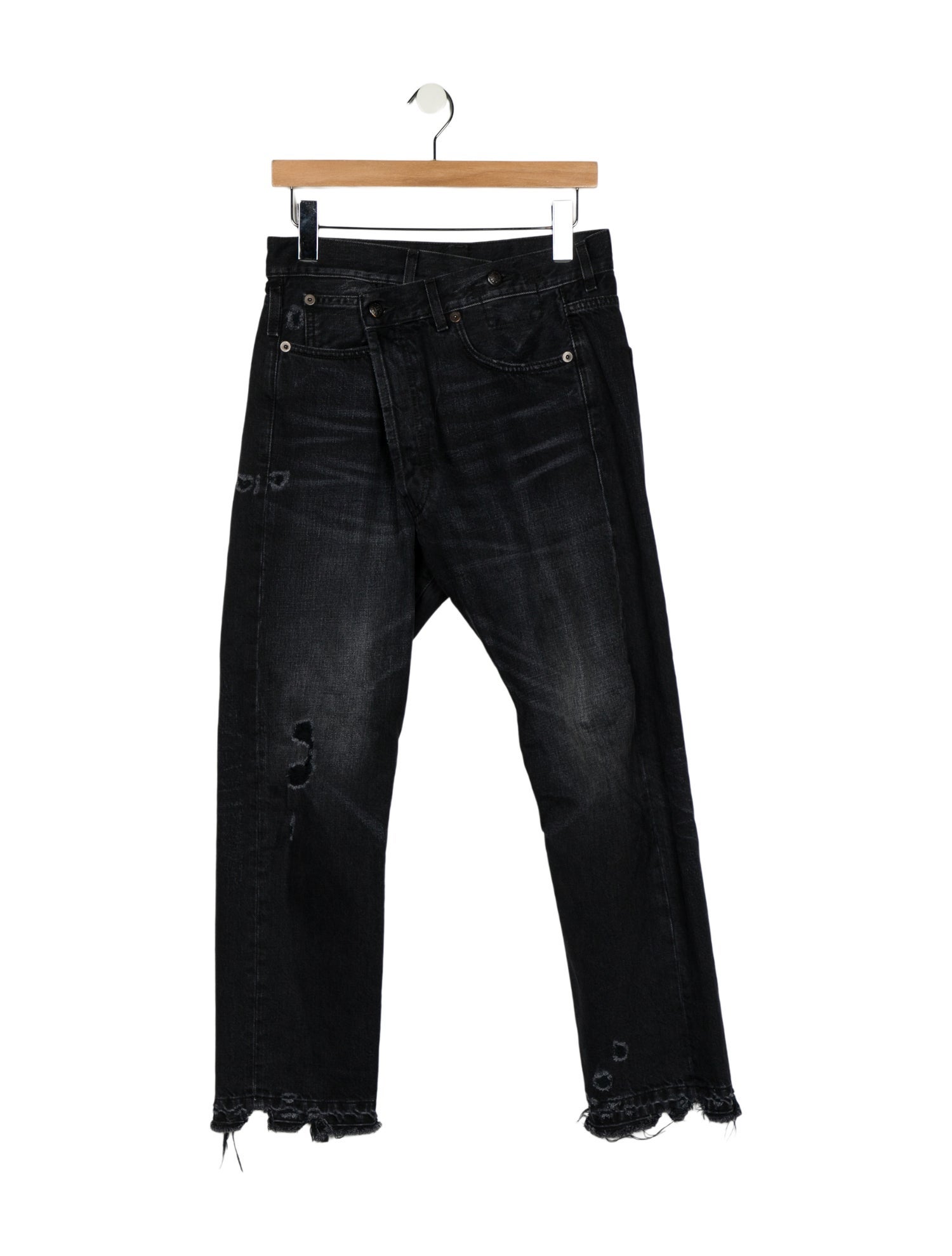 R13 High-Rise Straight Leg Jeans