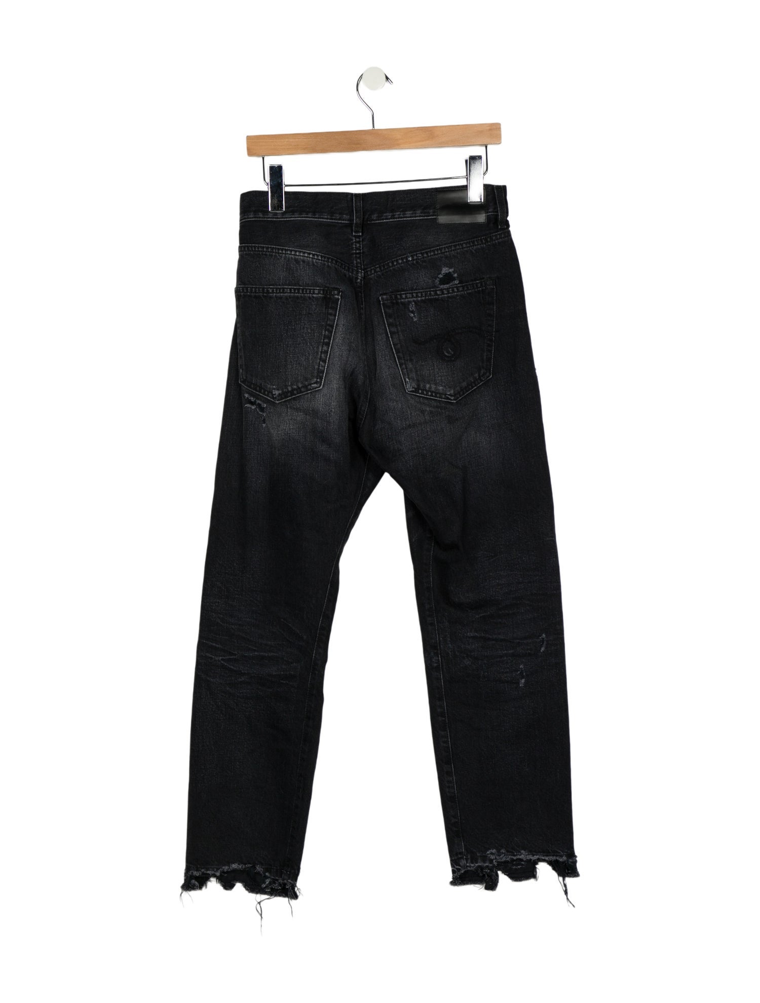 R13 High-Rise Straight Leg Jeans