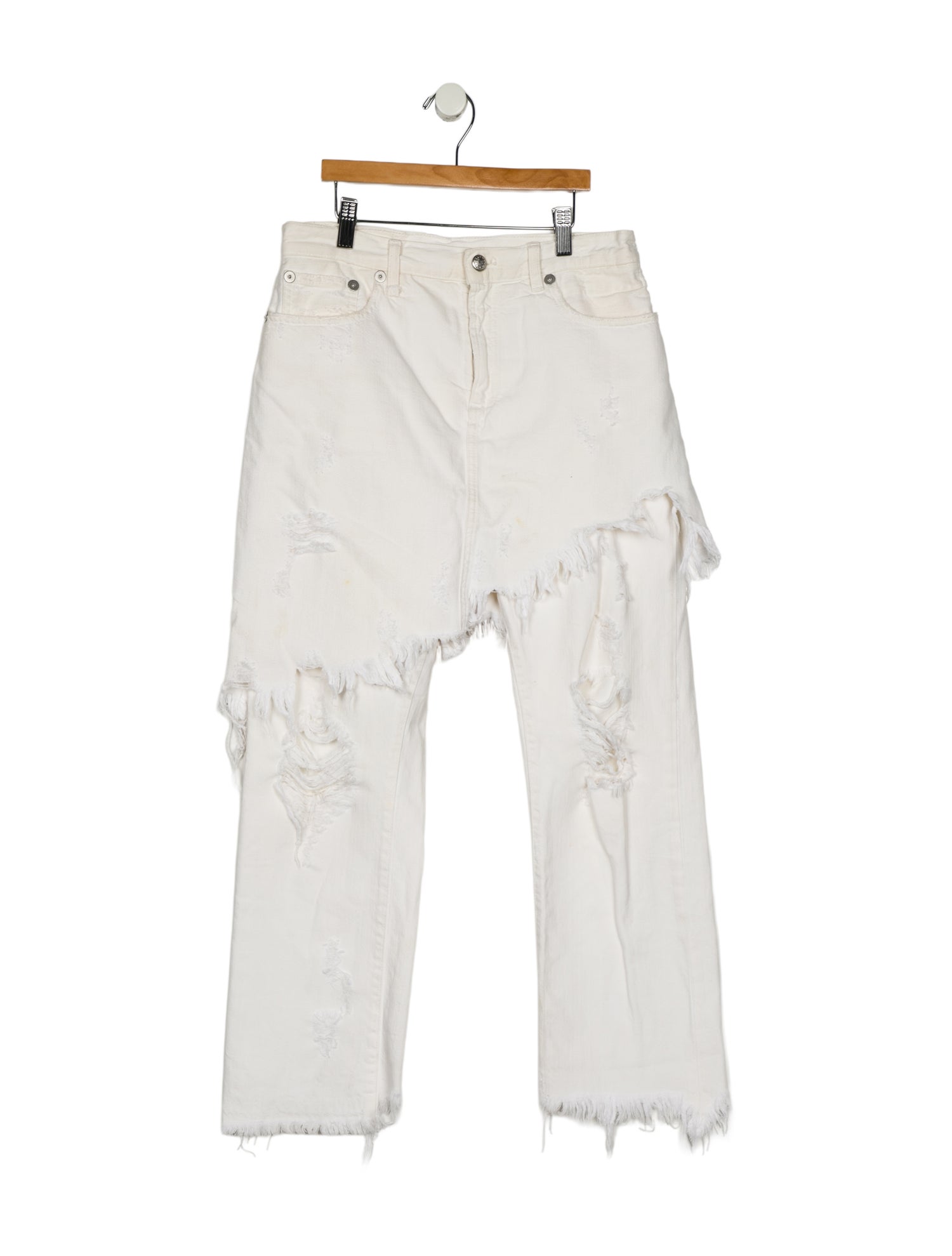 R13 High-Rise Straight Leg Jeans