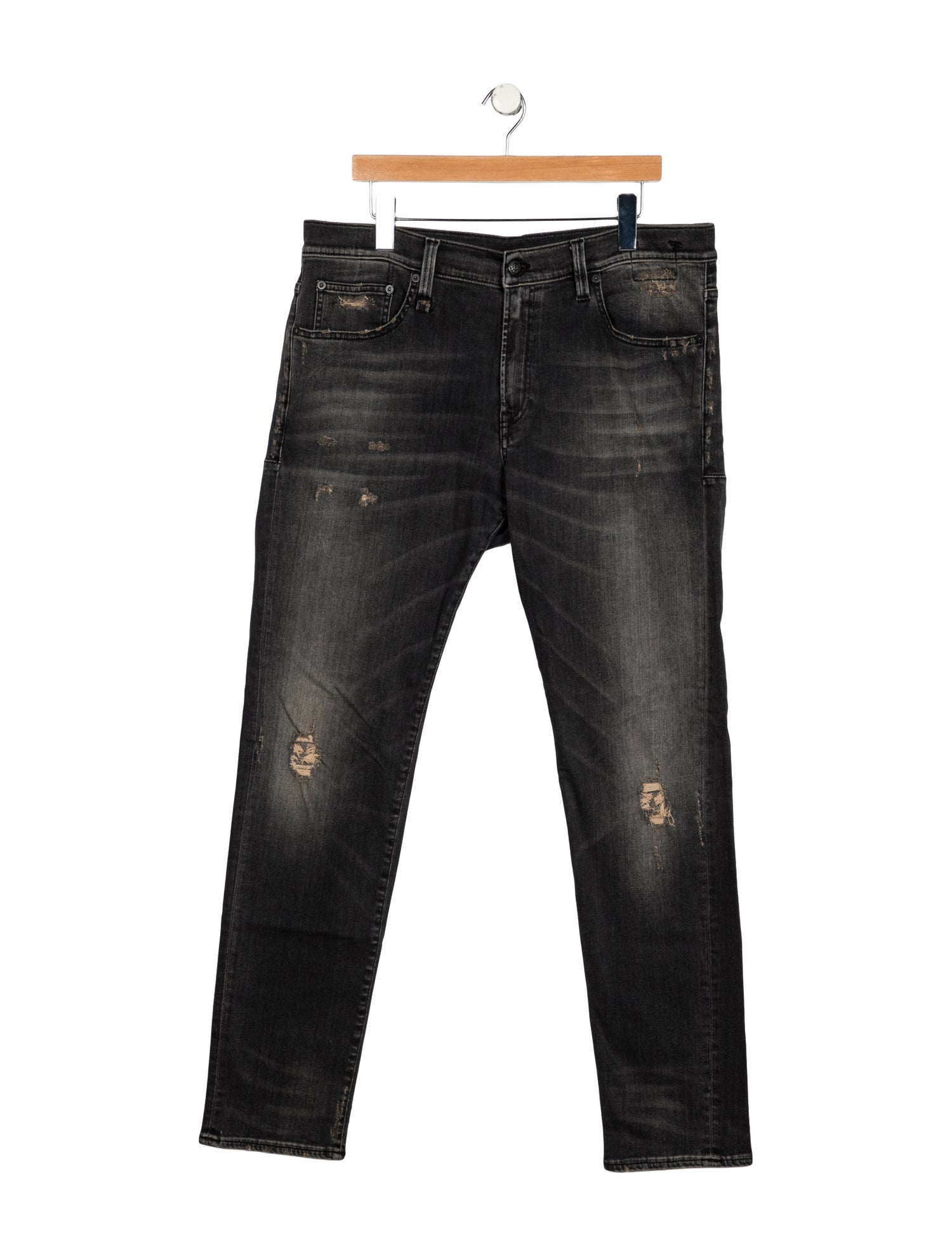 R13 High-Rise Straight Leg Jeans