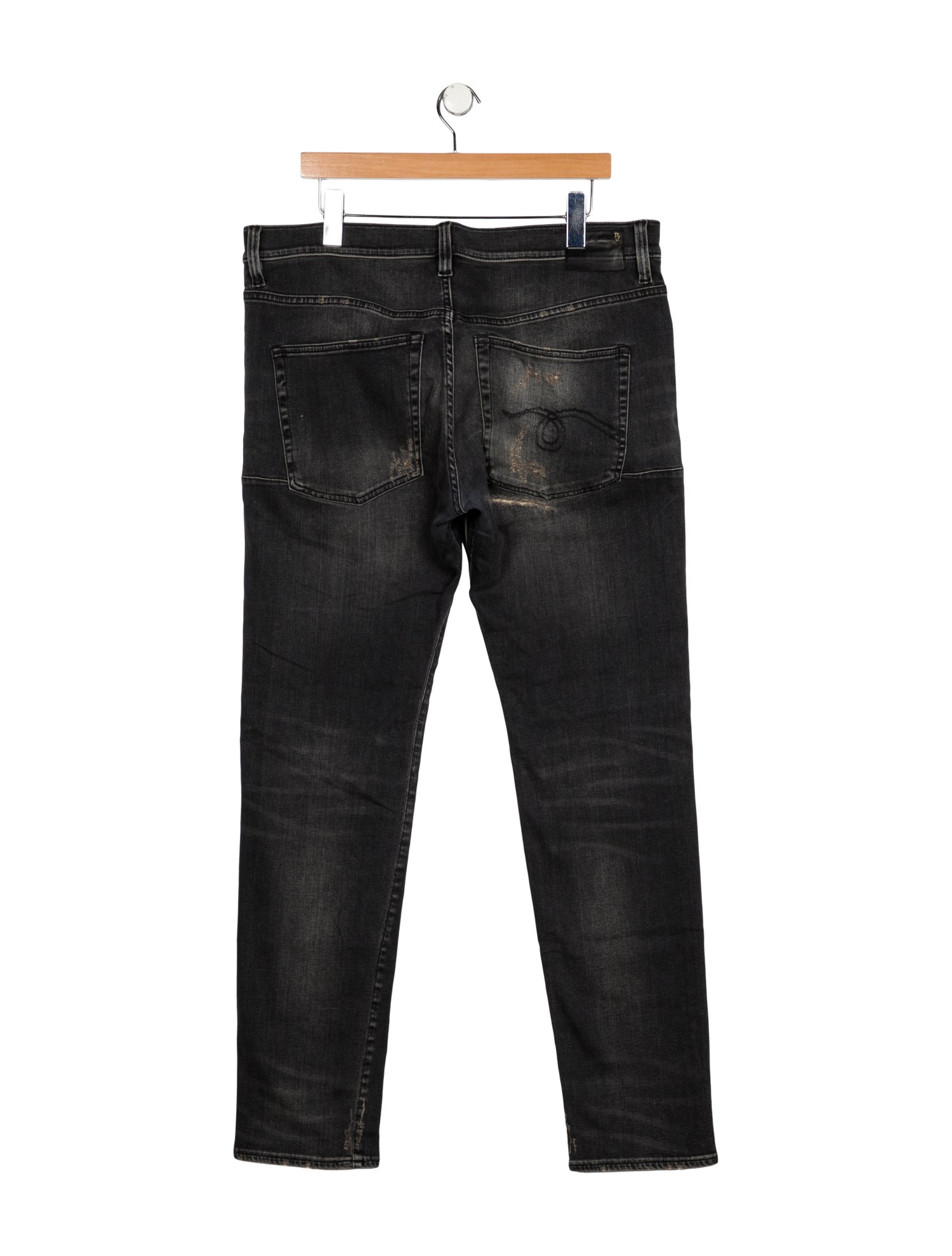 R13 High-Rise Straight Leg Jeans