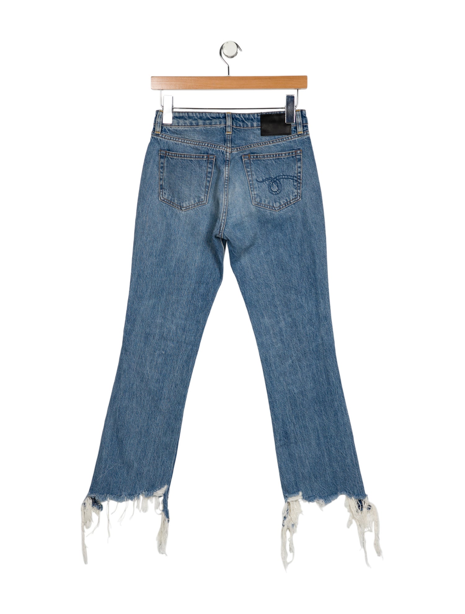 R13 Mid-Rise Straight Leg Jeans