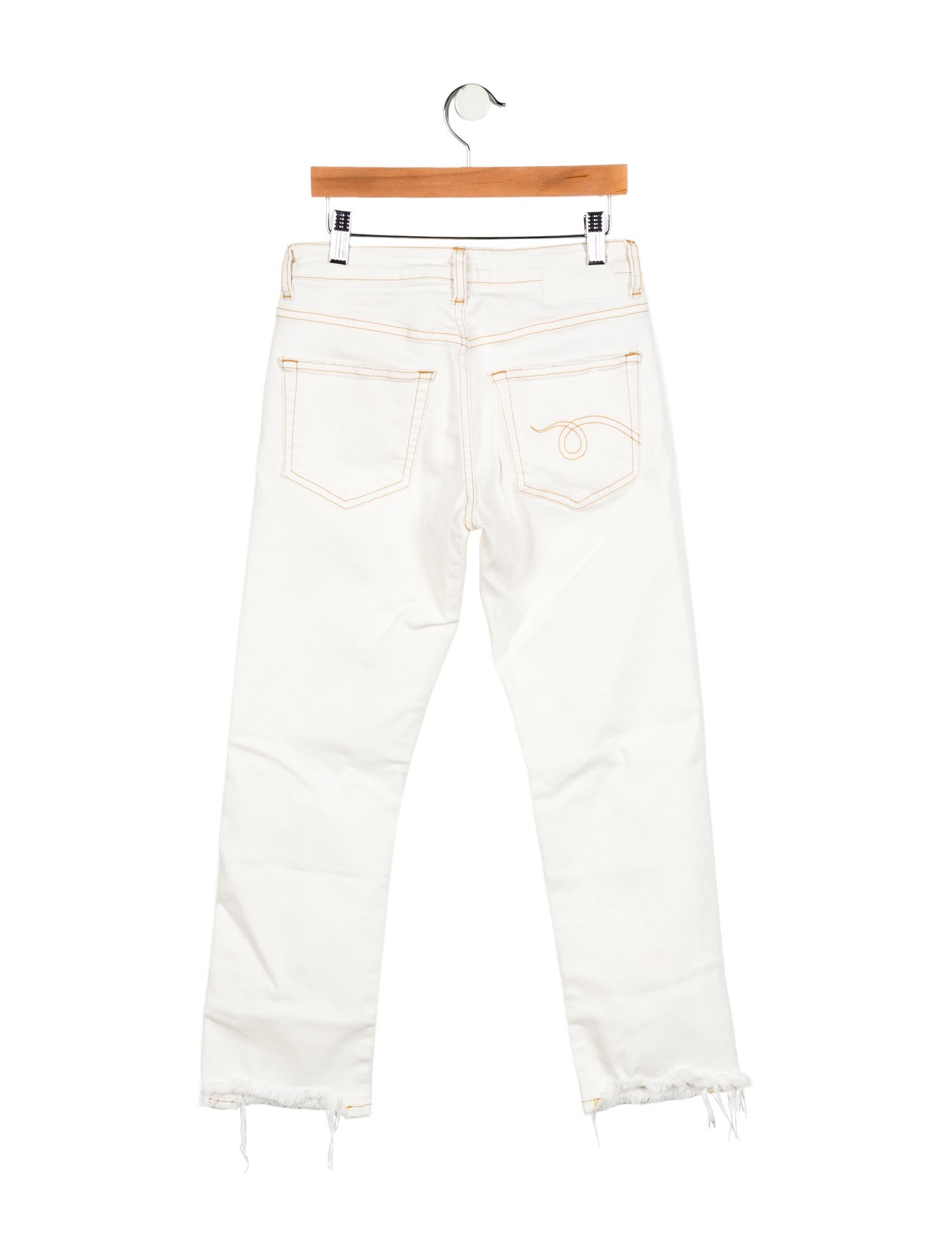R13 Mid-Rise Straight Leg Jeans