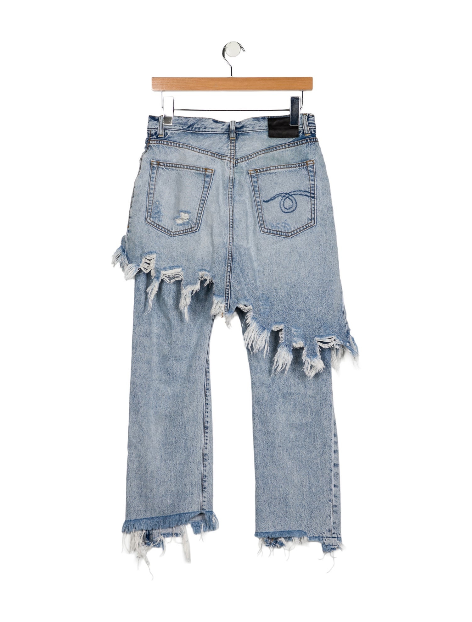 R13 Mid-Rise Straight Leg Jeans