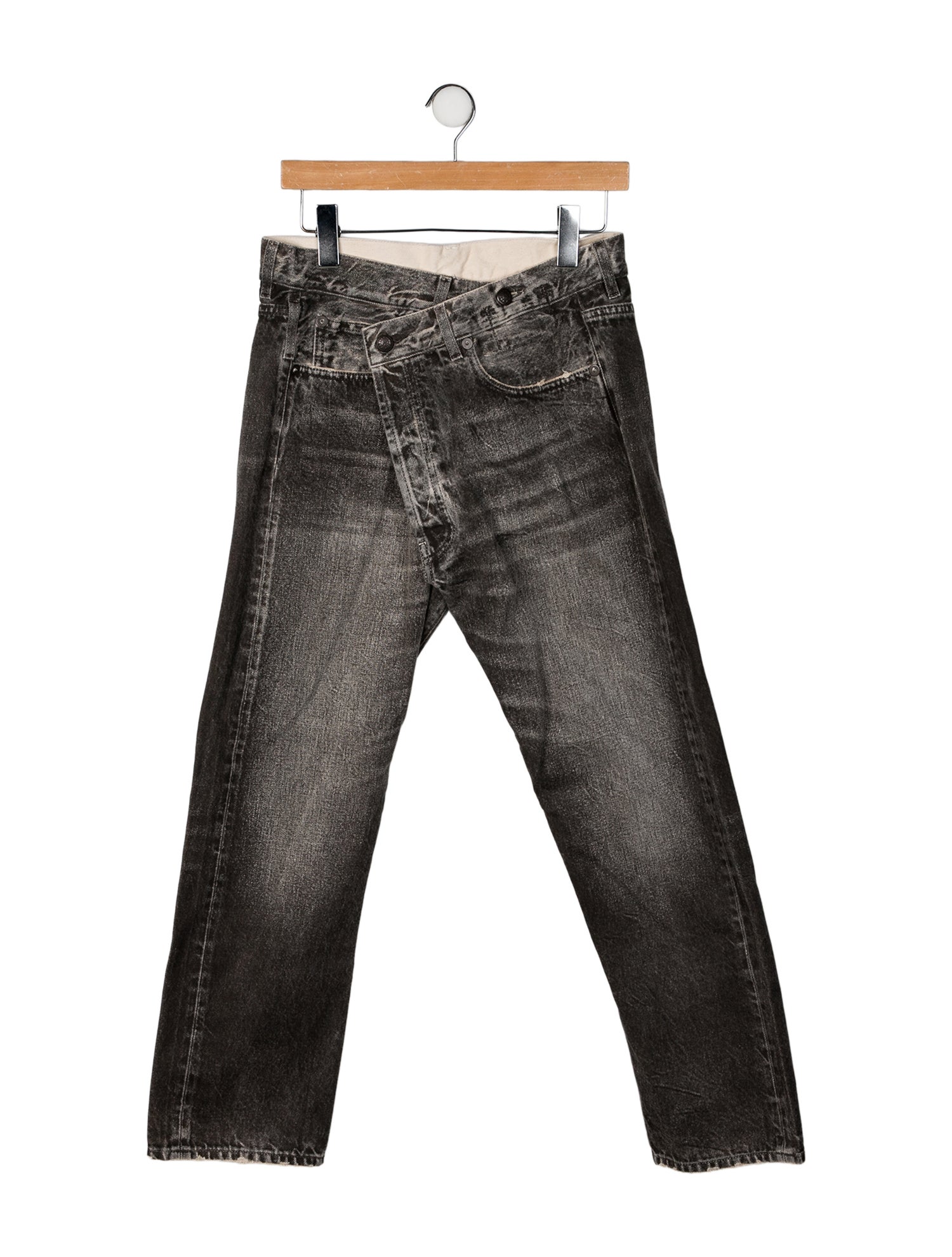 R13 High-Rise Straight Leg Jeans