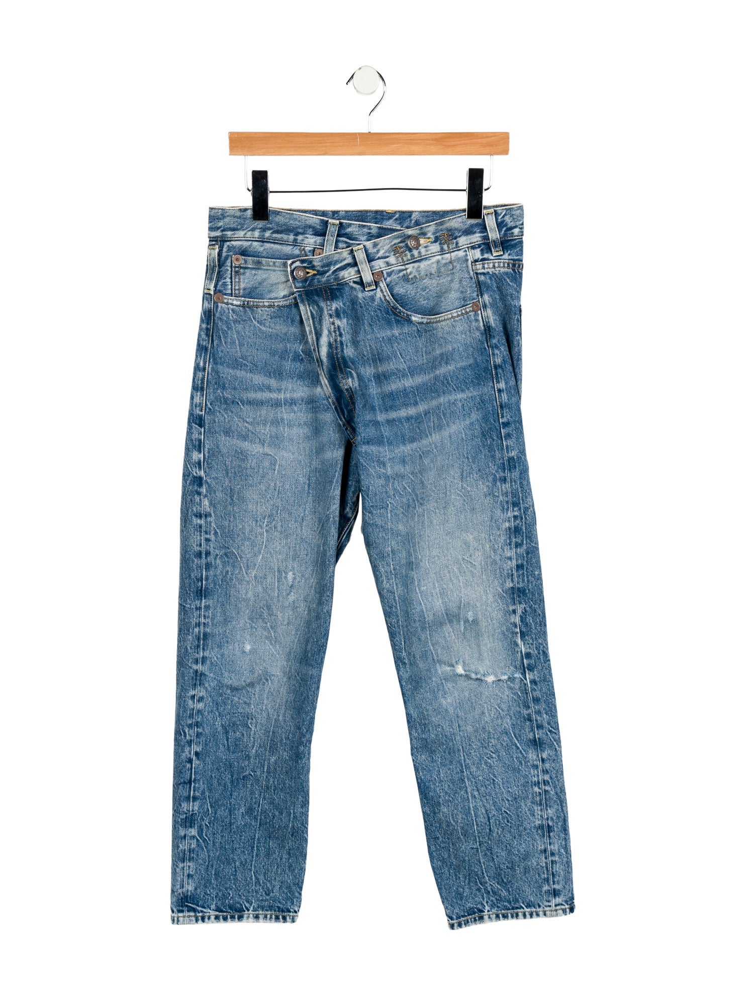 R13 High-Rise Wide Leg Jeans