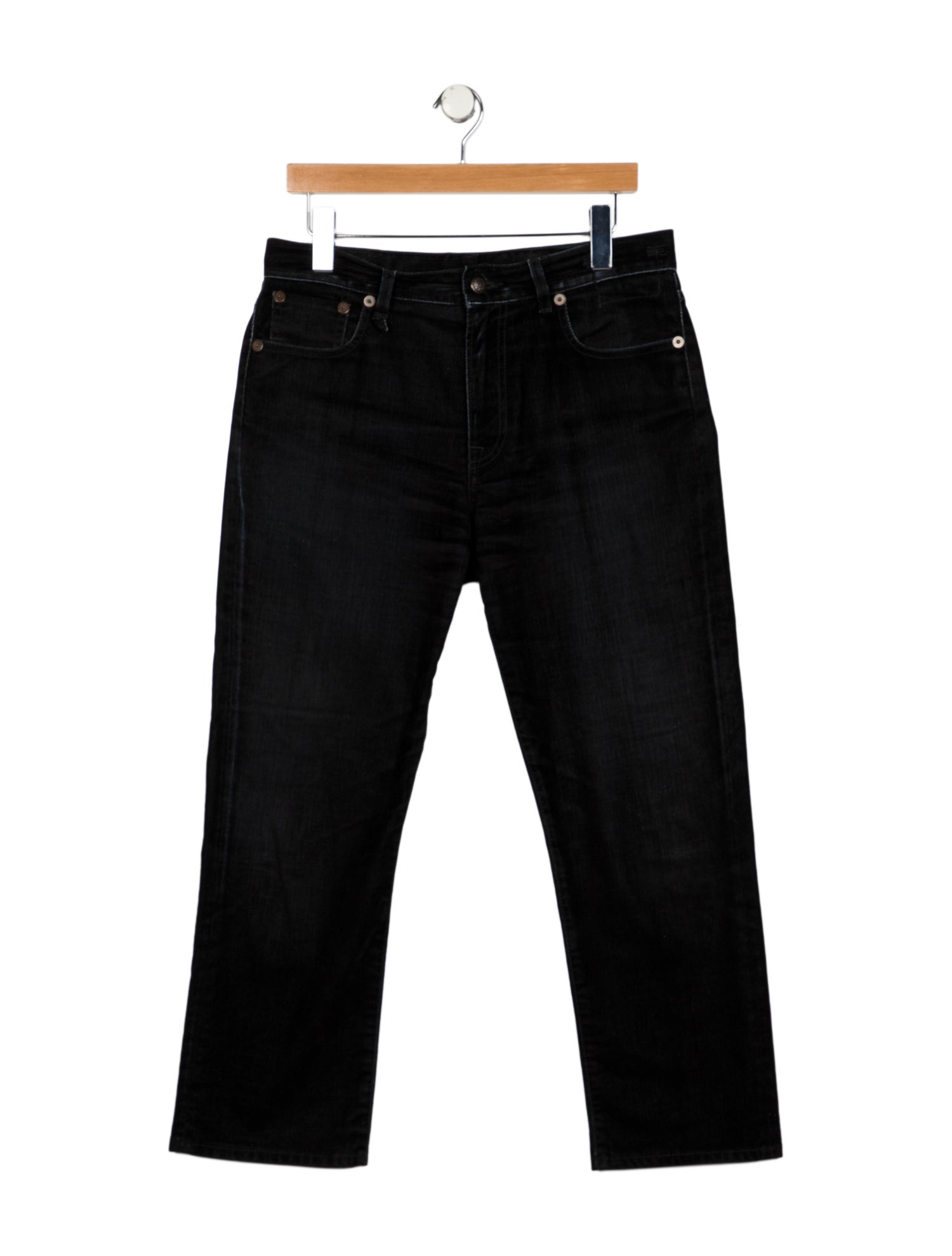 R13 Mid-Rise Straight Leg Jeans