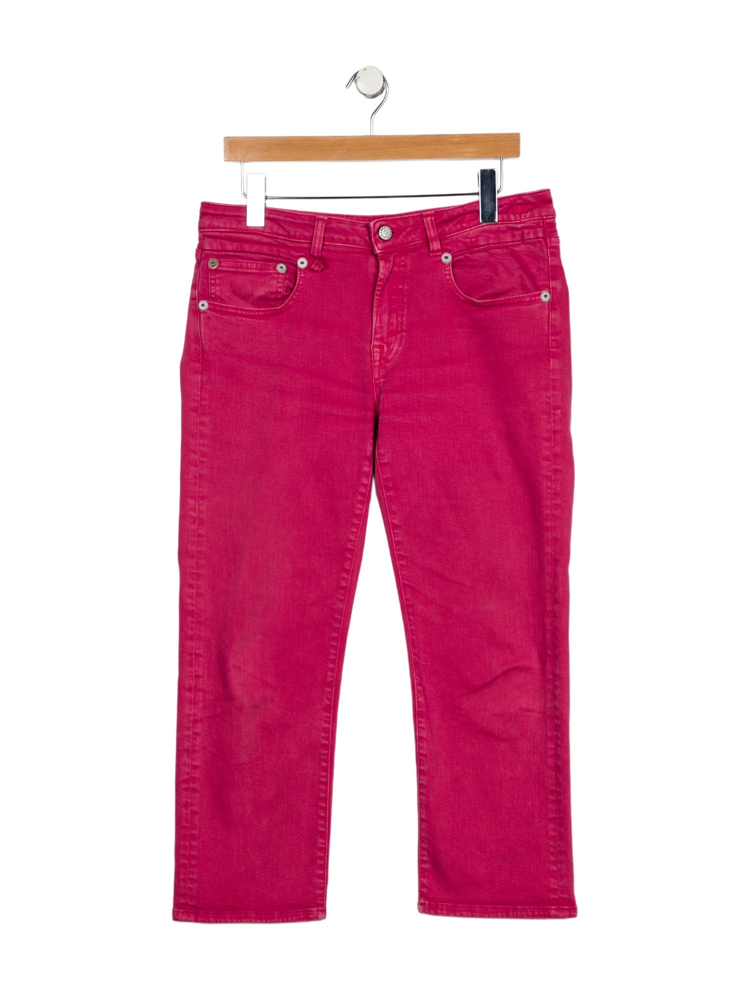 R13 Mid-Rise Straight Leg Jeans