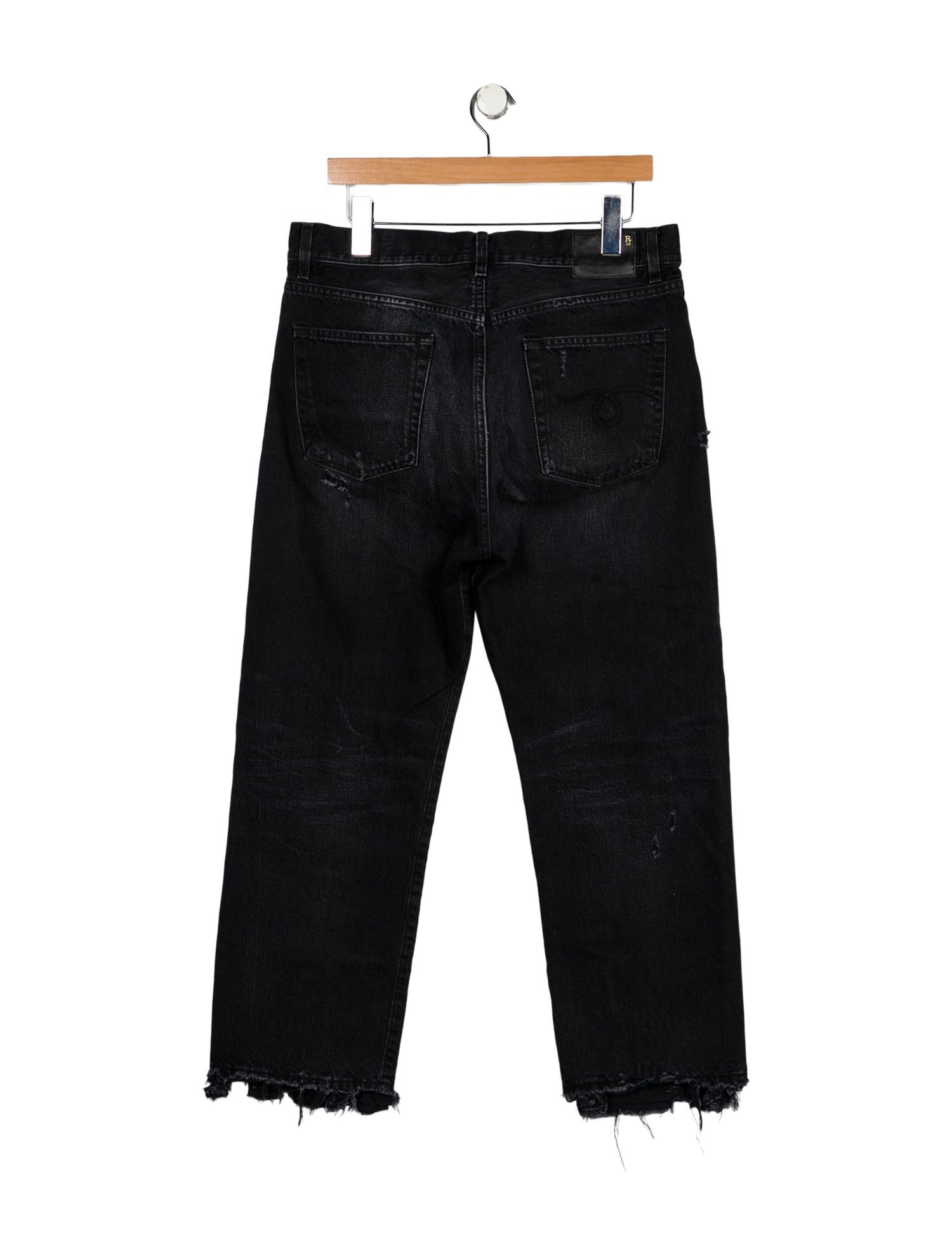 R13 High-Rise Straight Leg Jeans