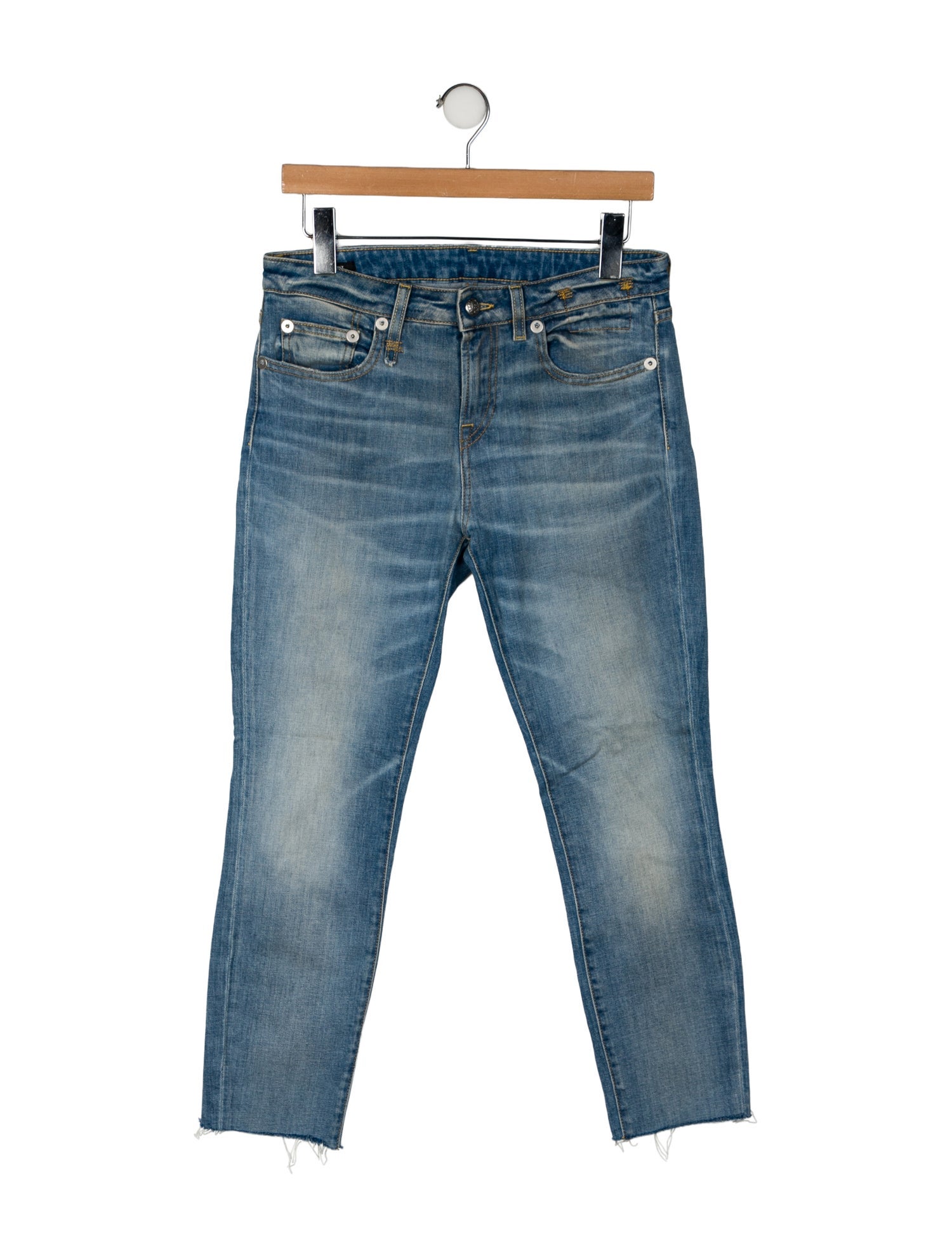 R13 Mid-Rise Skinny Leg Jeans