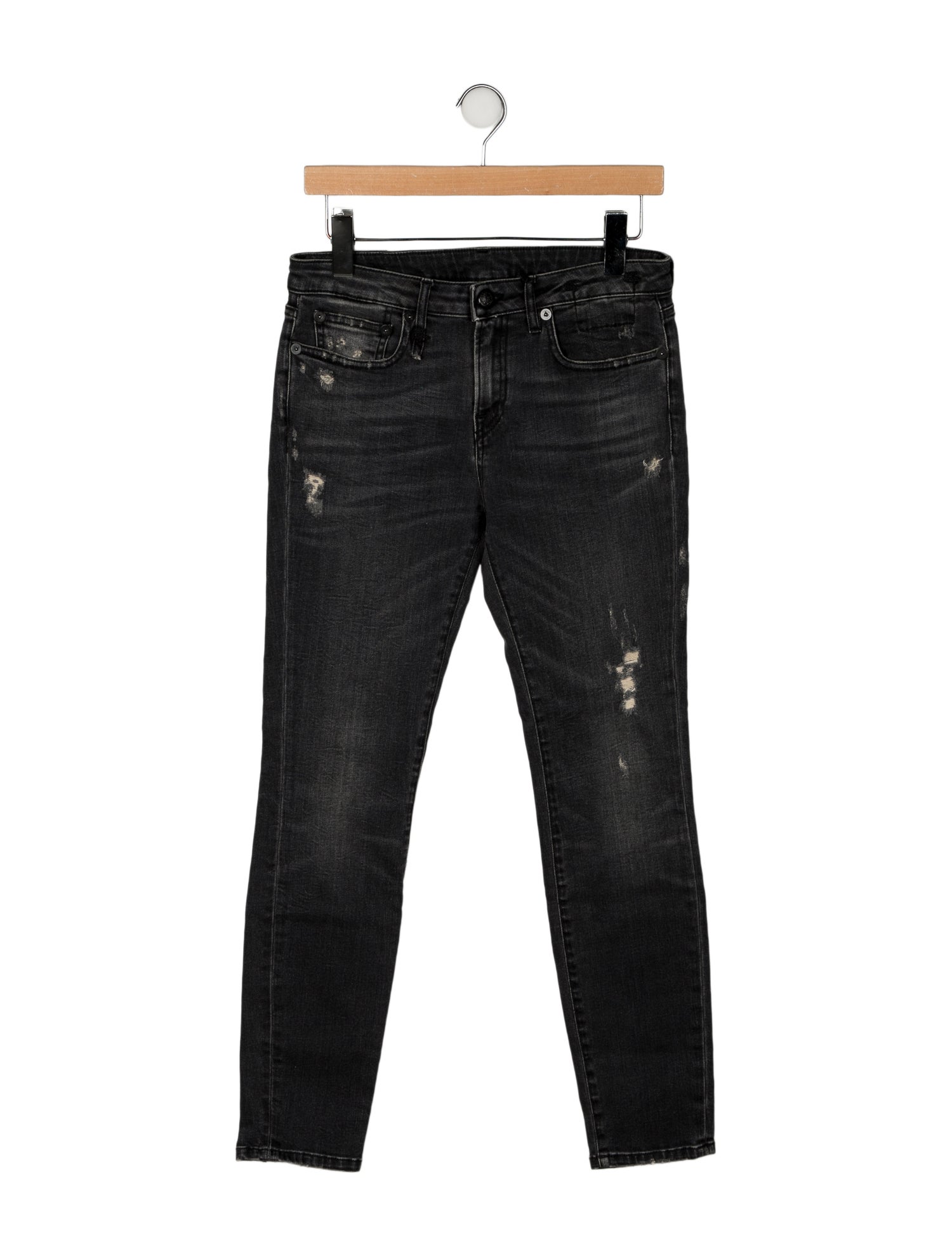 R13 Mid-Rise Skinny Leg Jeans