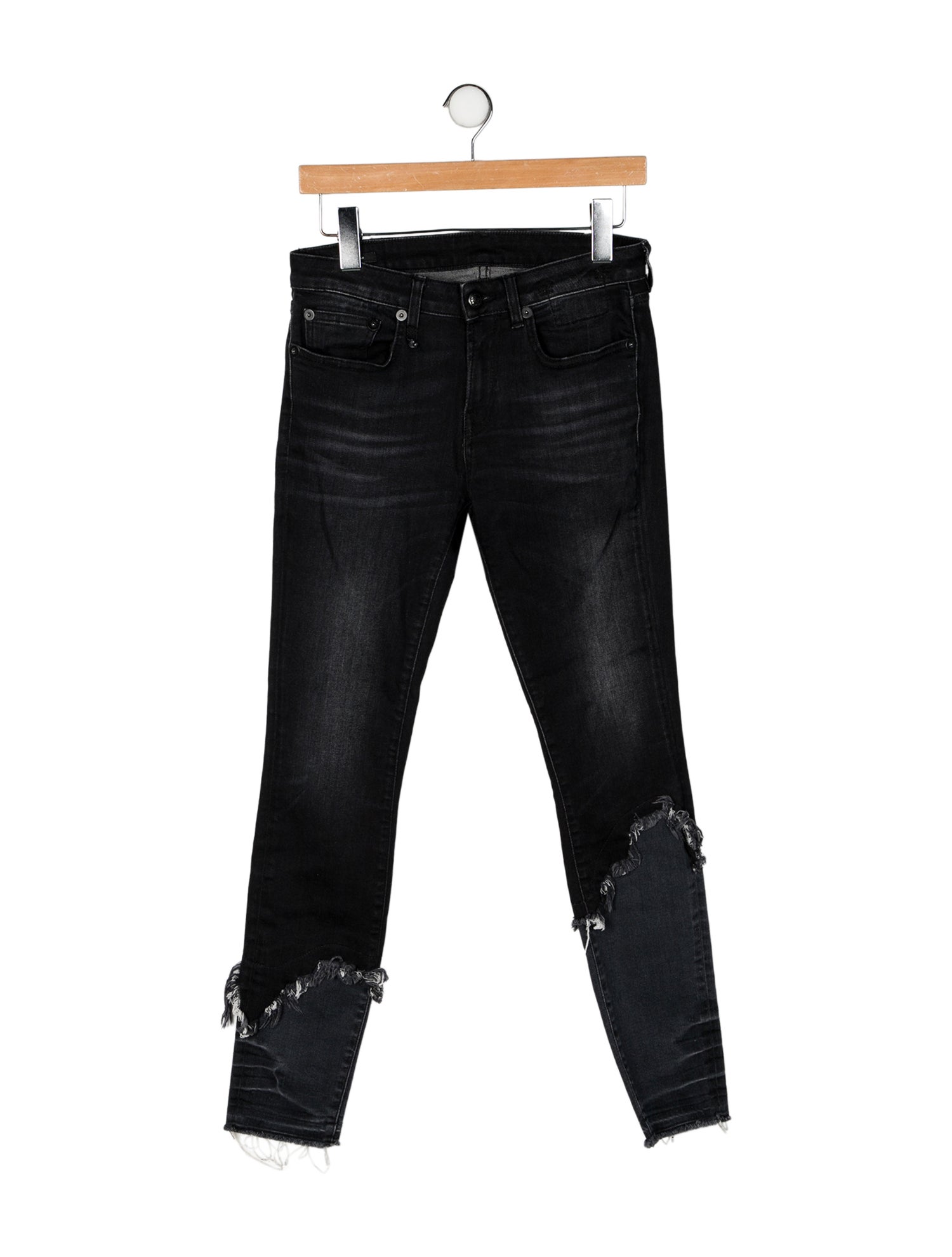 R13 Mid-Rise Skinny Leg Jeans