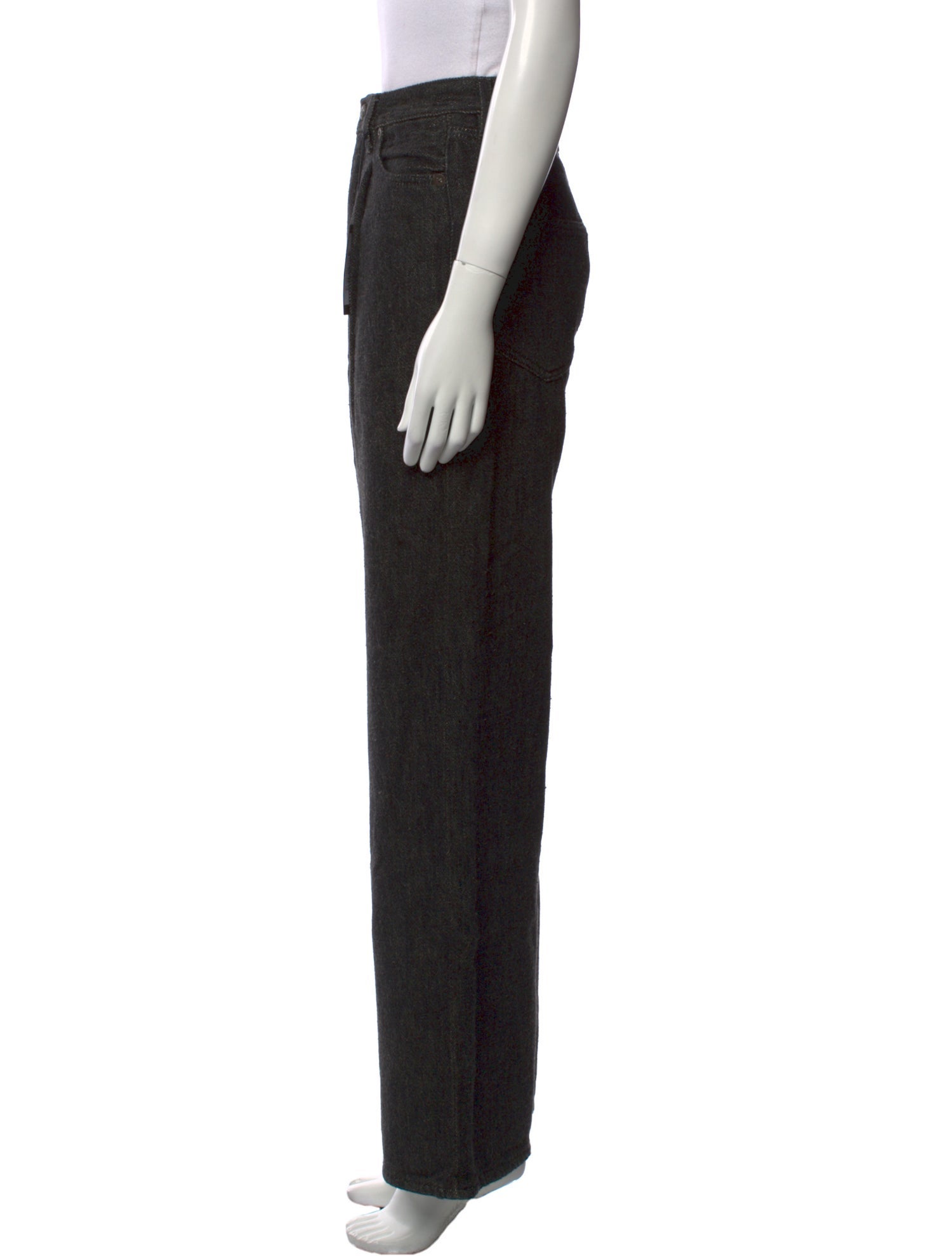 R13 Mid-Rise Wide Leg Jeans