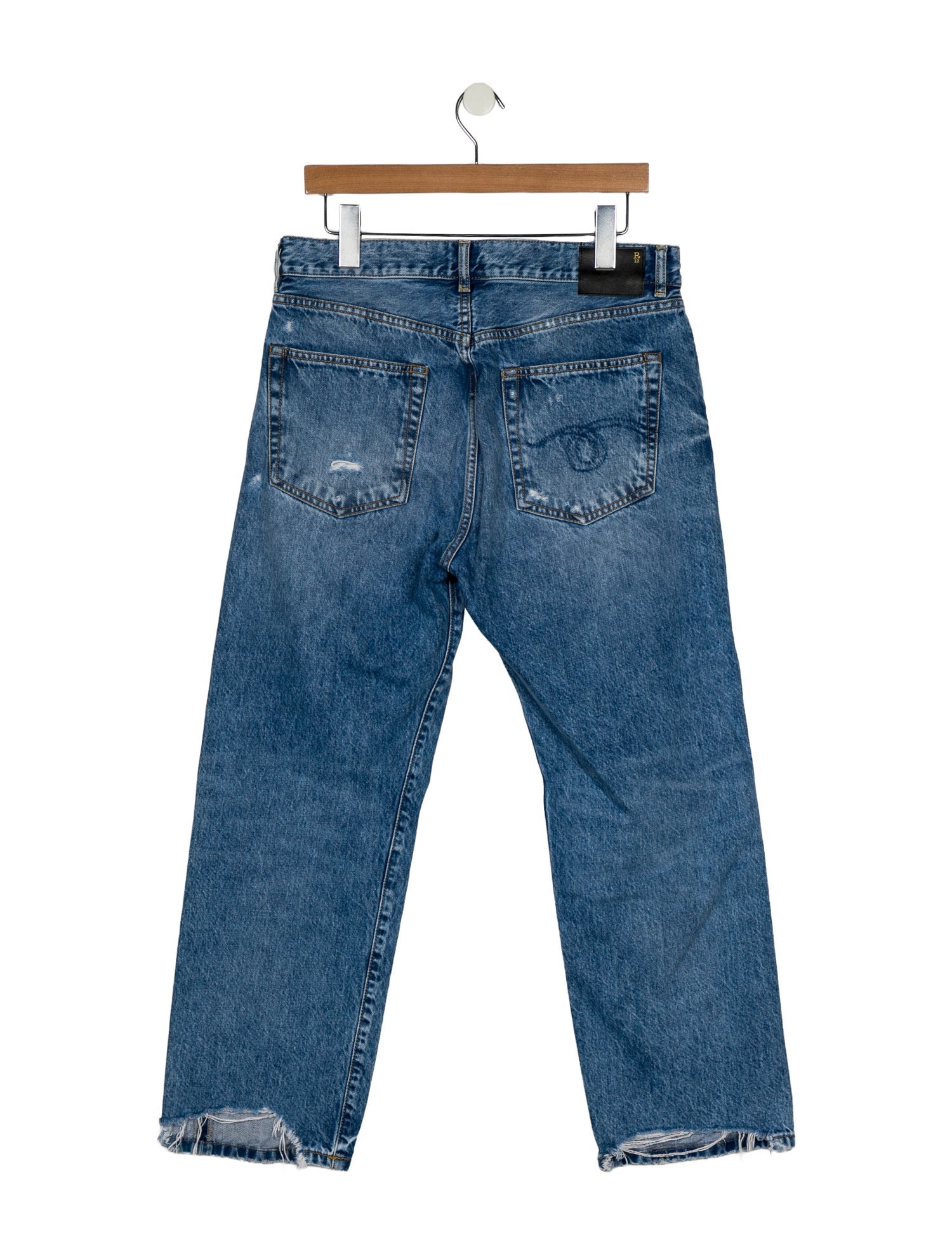 R13 High-Rise Wide Leg Jeans