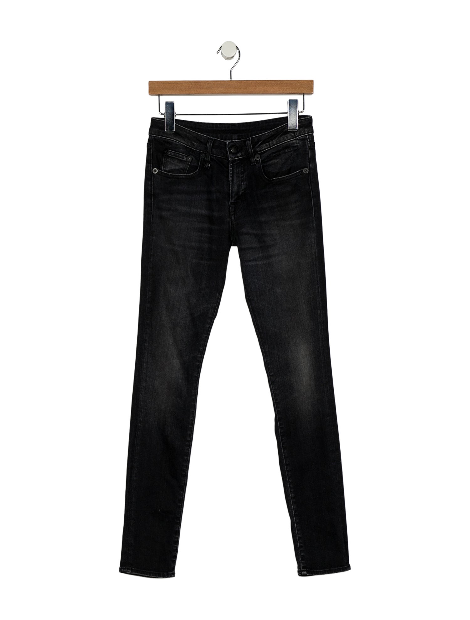 R13 Mid-Rise Skinny Leg Jeans