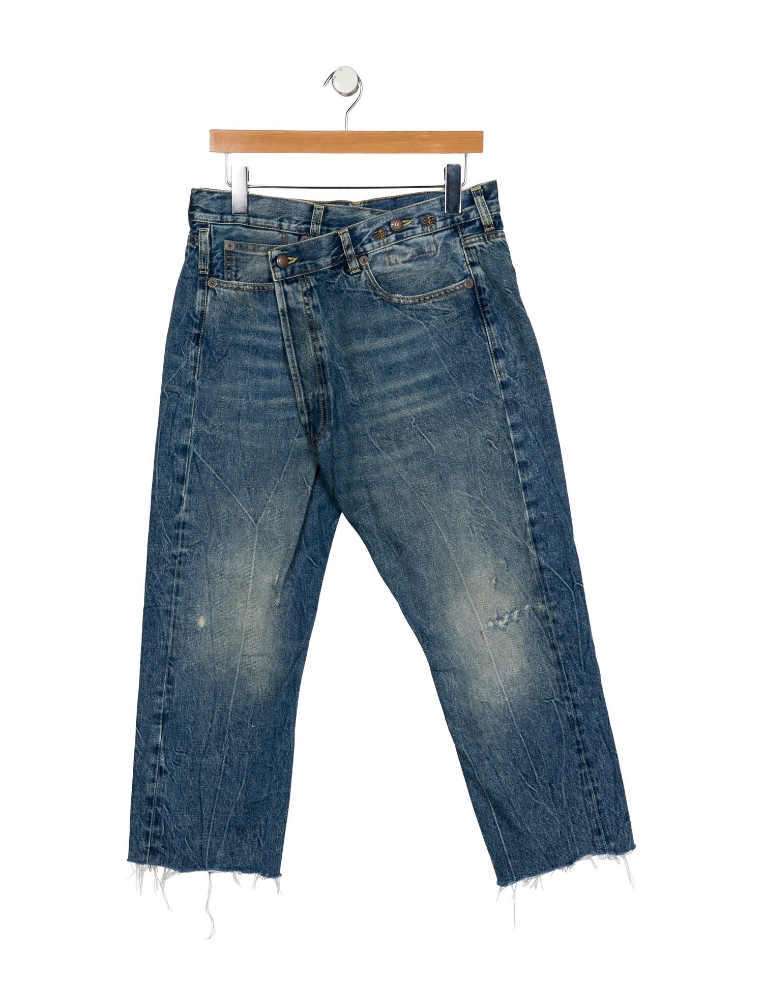 R13 High-Rise Straight Leg Jeans