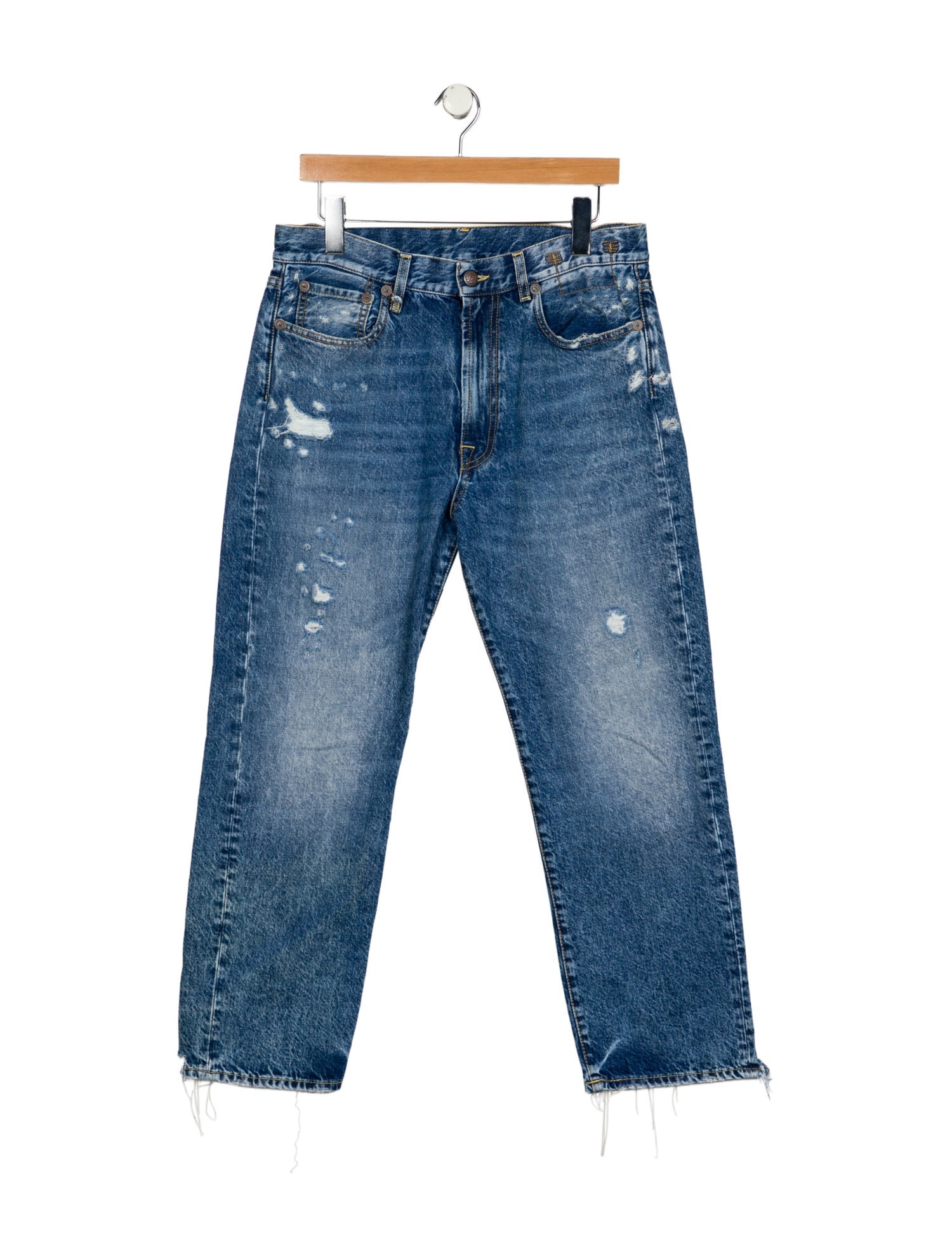 R13 High-Rise Straight Leg Jeans
