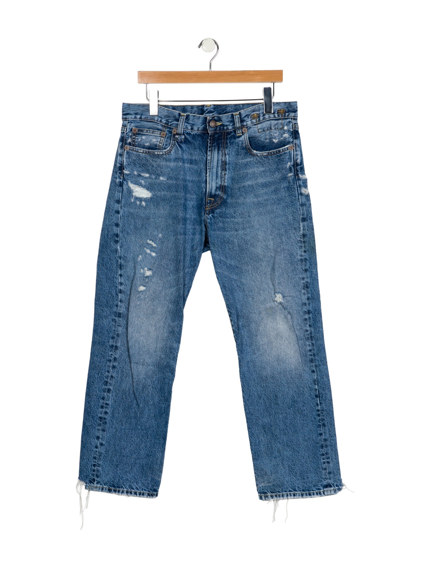 R13 High-Rise Straight Leg Jeans