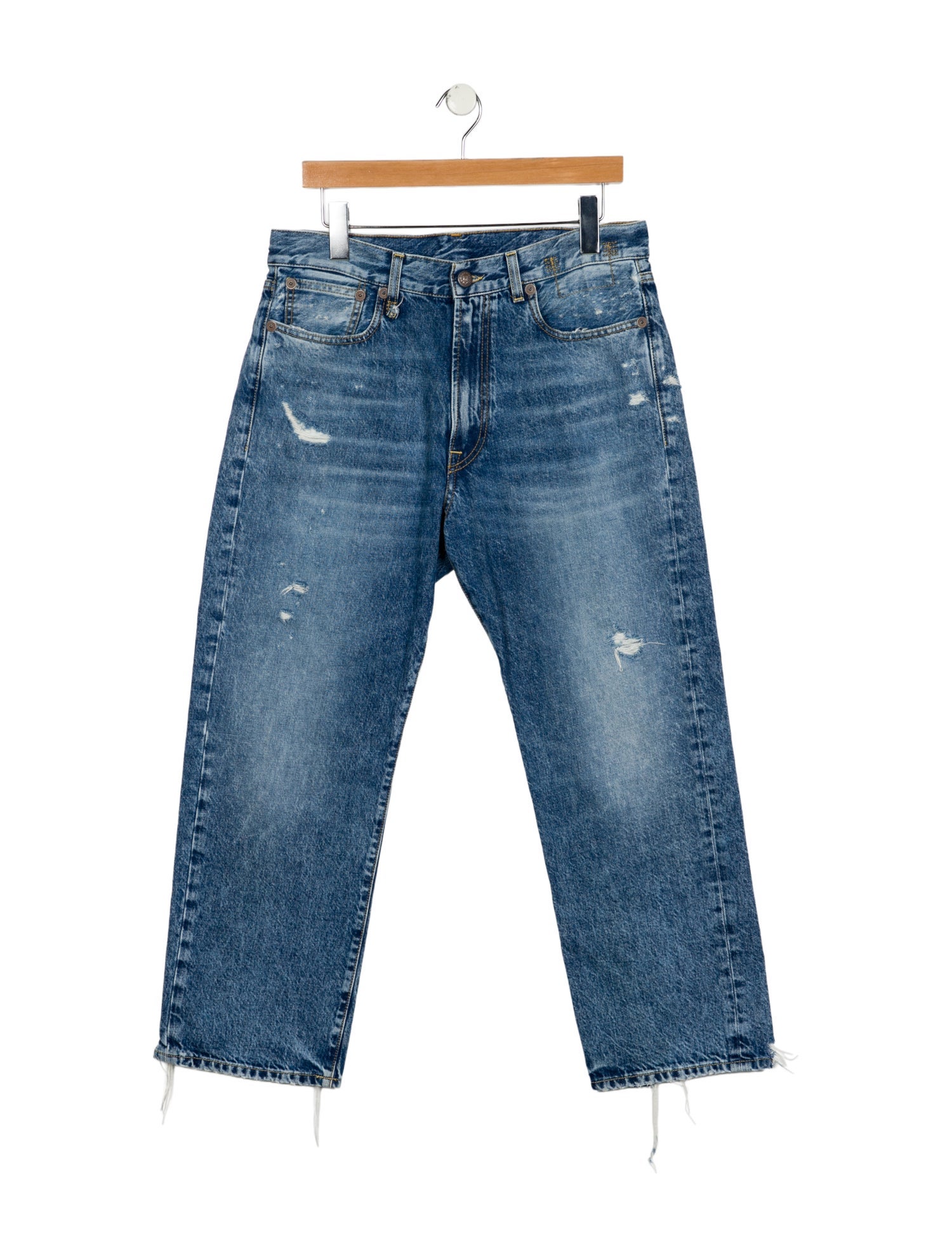 R13 High-Rise Straight Leg Jeans