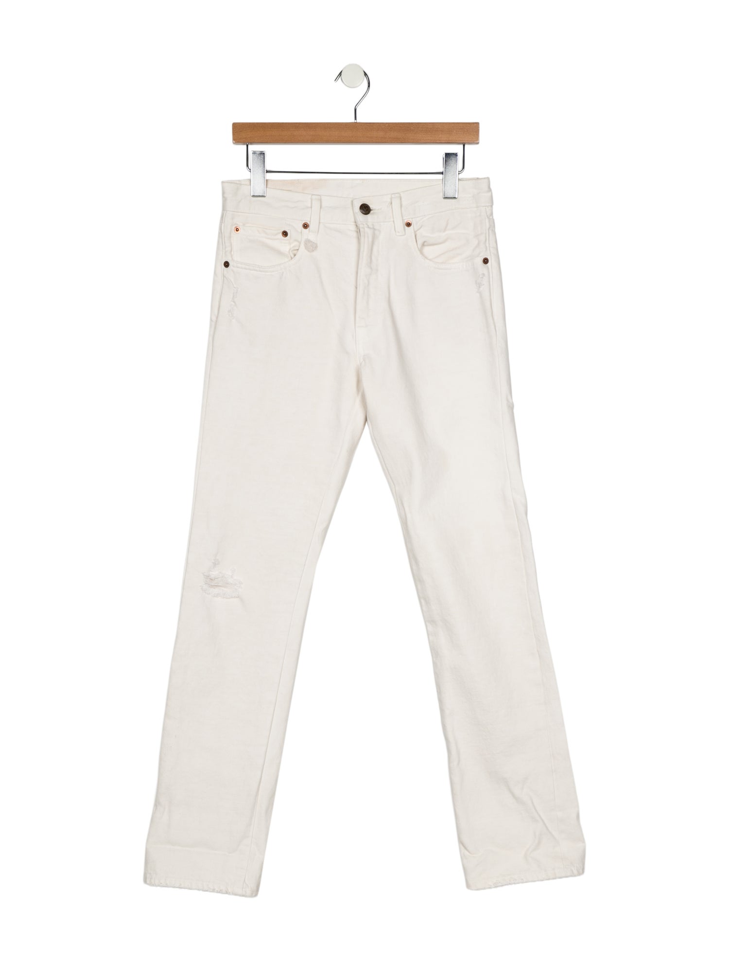 R13 High-Rise Straight Leg Jeans