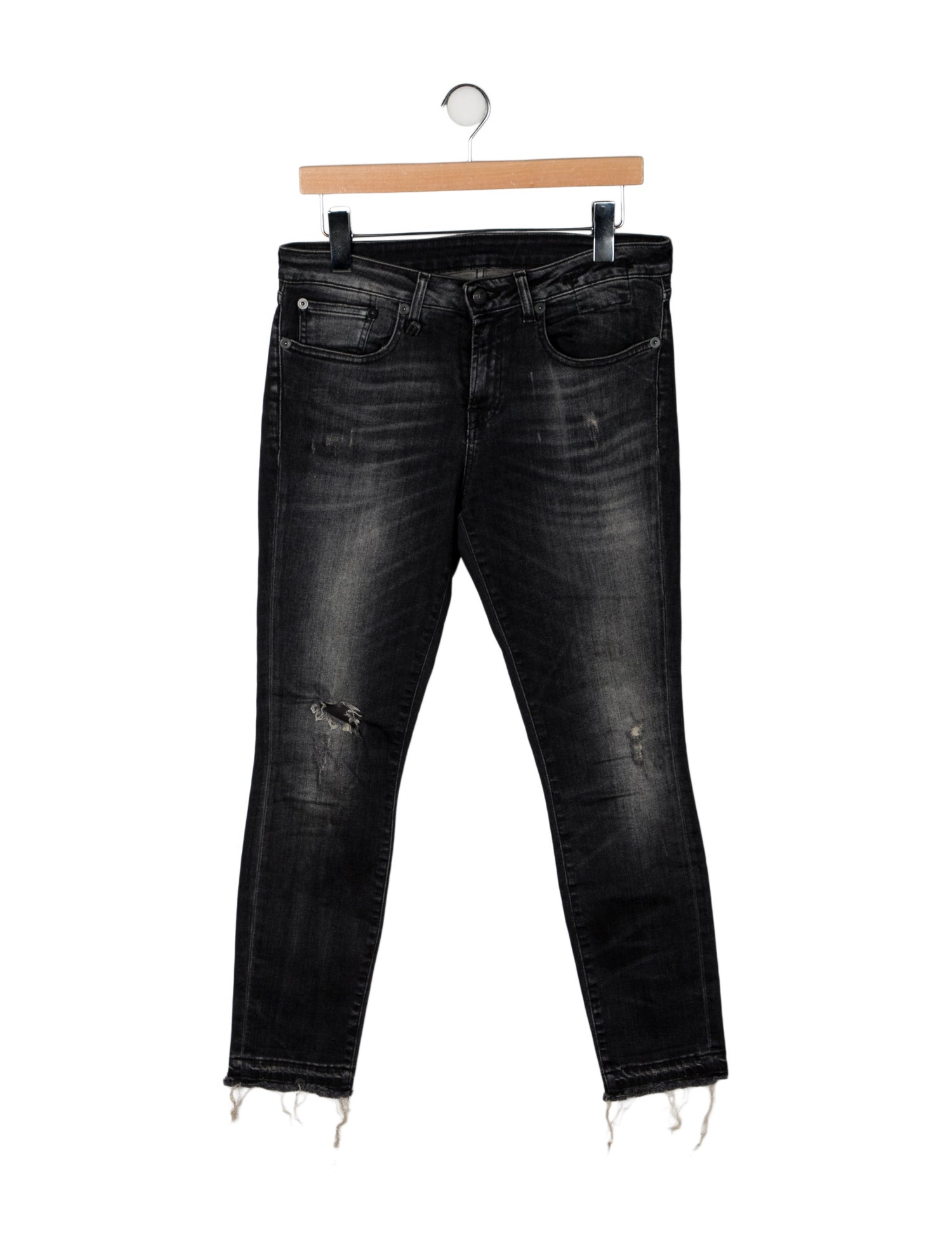 R13 Mid-Rise Skinny Leg Jeans