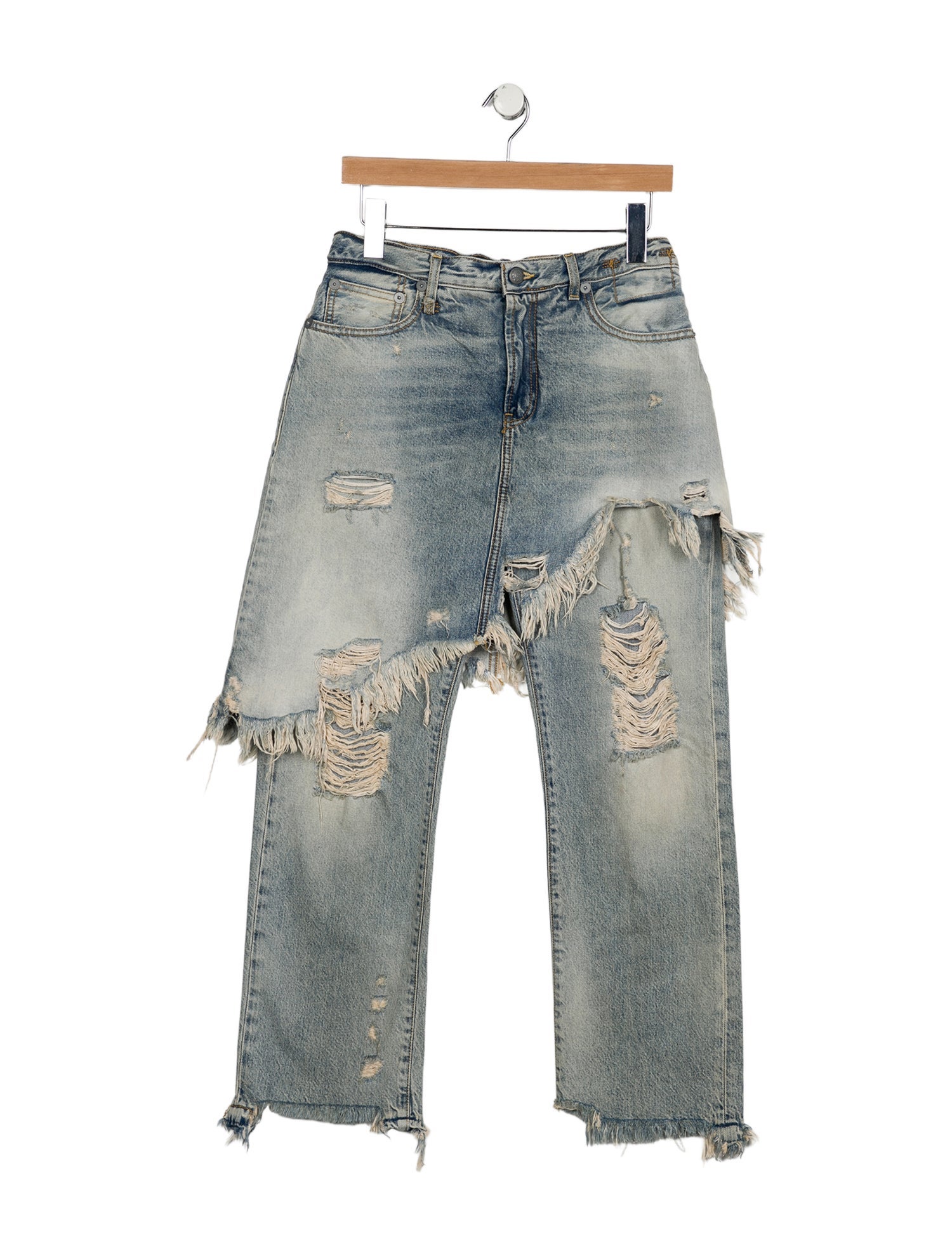 R13 Mid-Rise Straight Leg Jeans