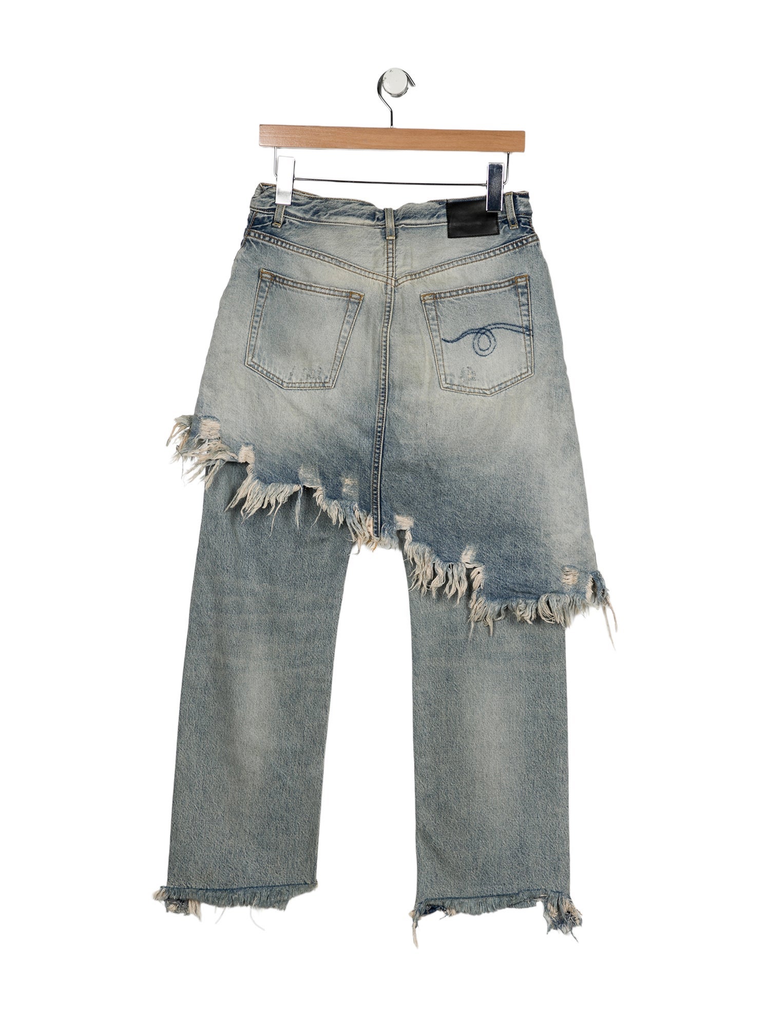 R13 Mid-Rise Straight Leg Jeans