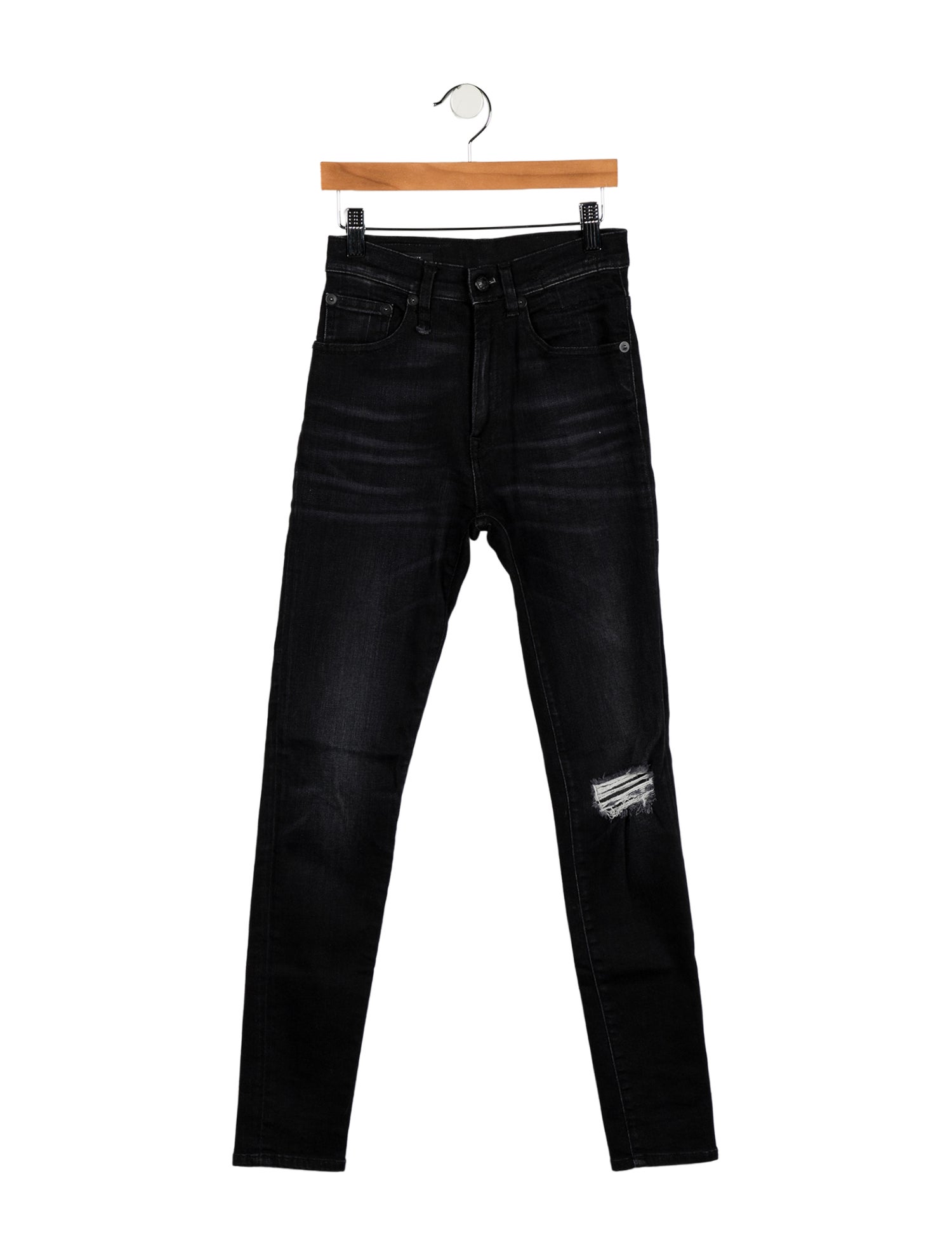 R13 Mid-Rise Skinny Leg Jeans